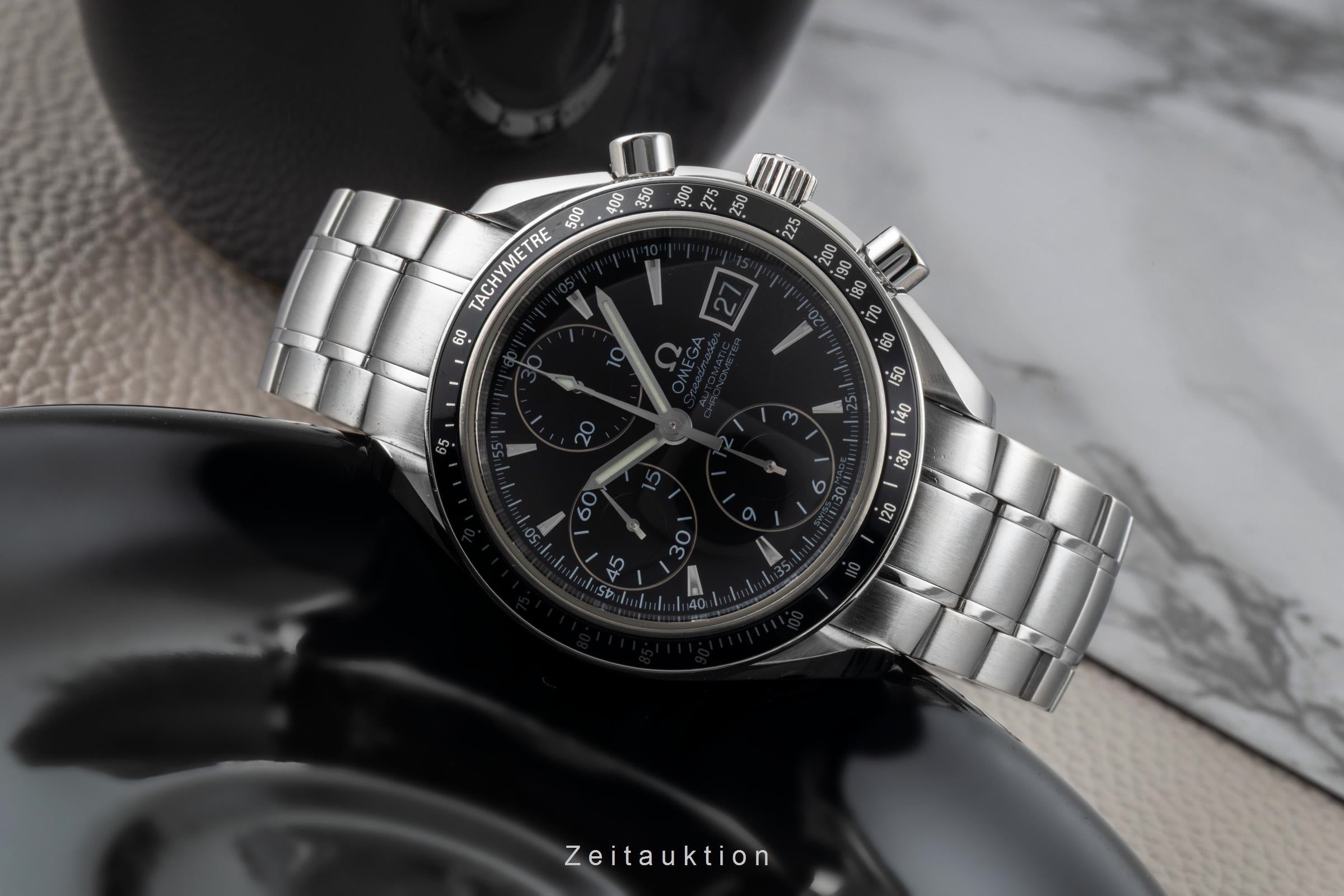 Omega Speedmaster Date chronograph steel automatic Kal. 1164 Ref