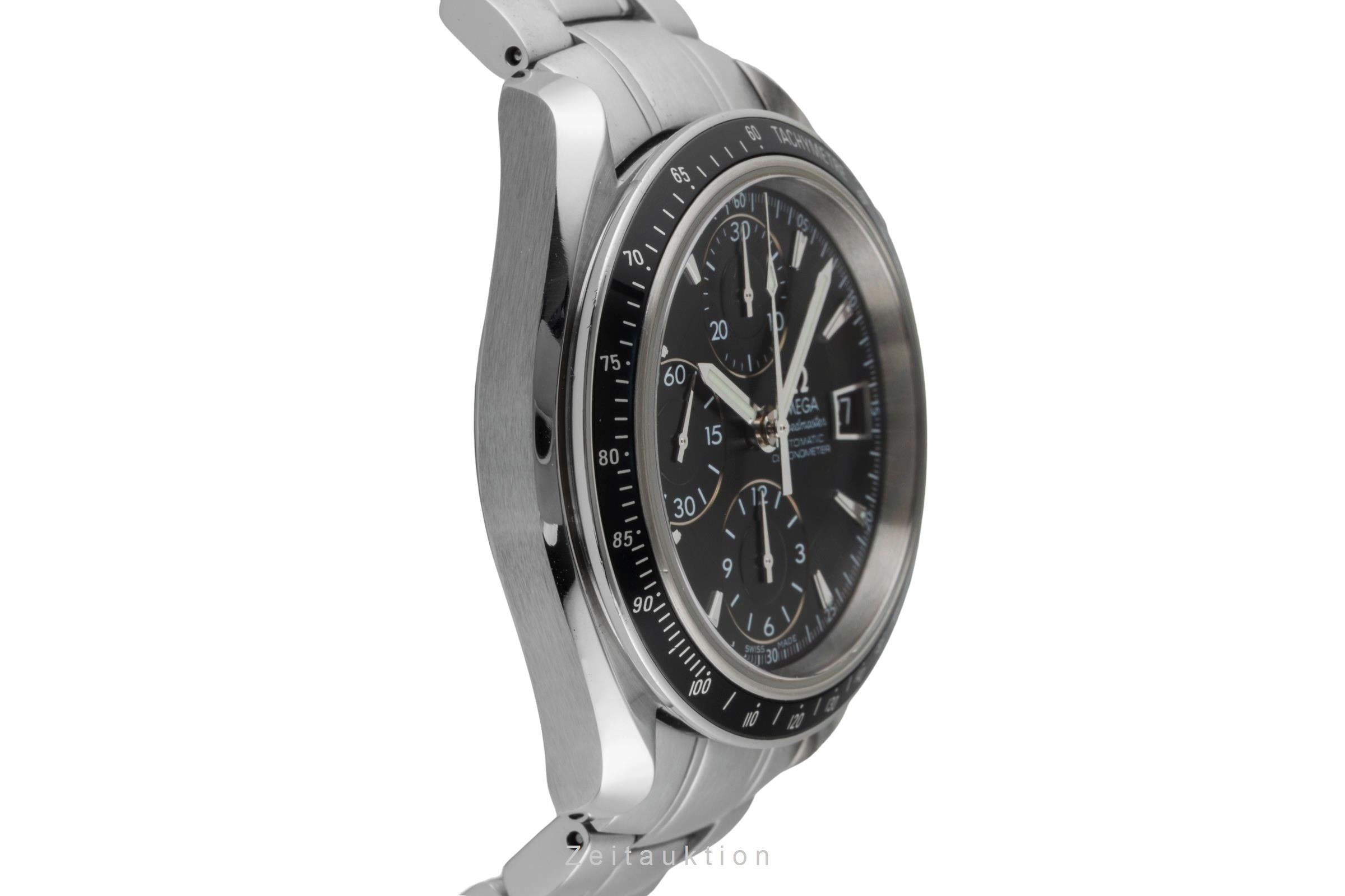 Omega Speedmaster Date Chronograph Stahl Automatik Ref. 3210.50.00 B&P 2011 [2600738]