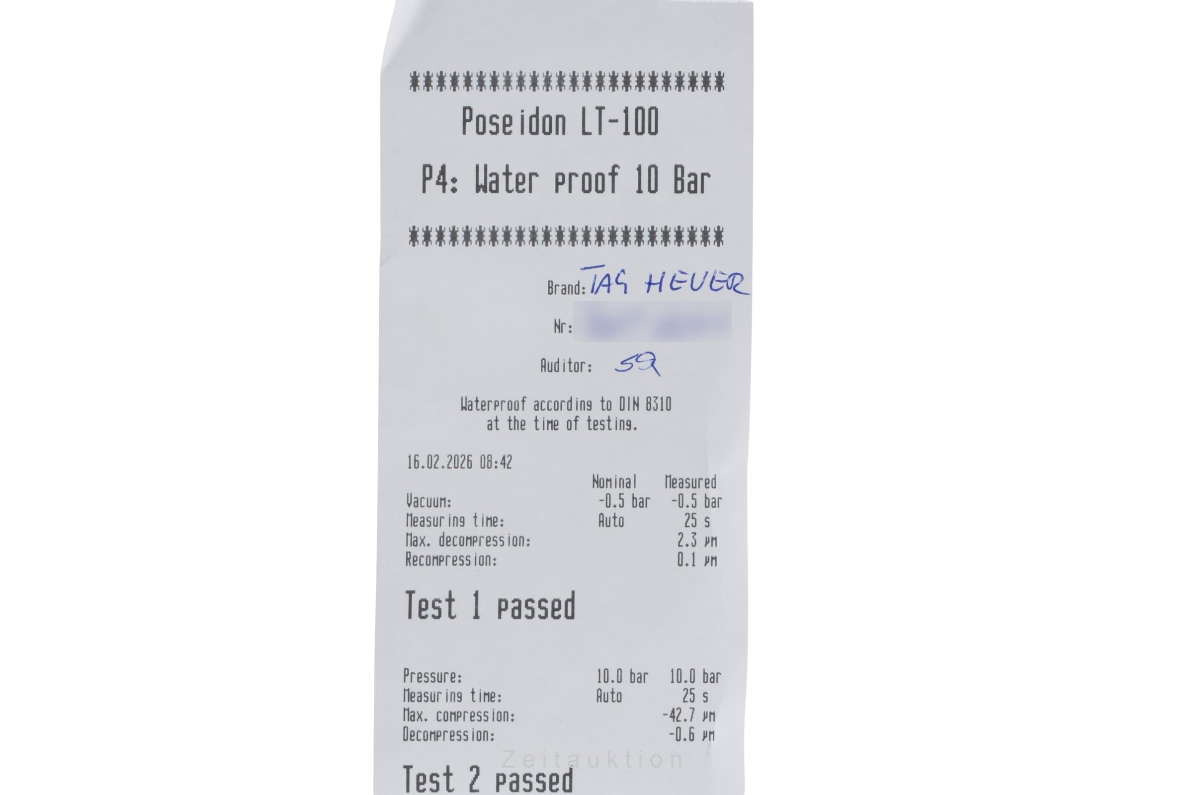 Tag Heuer Aquaracer acier automatique montre pour hommes WBP201A.BA0632 LP: 4050EUR  [2600743]