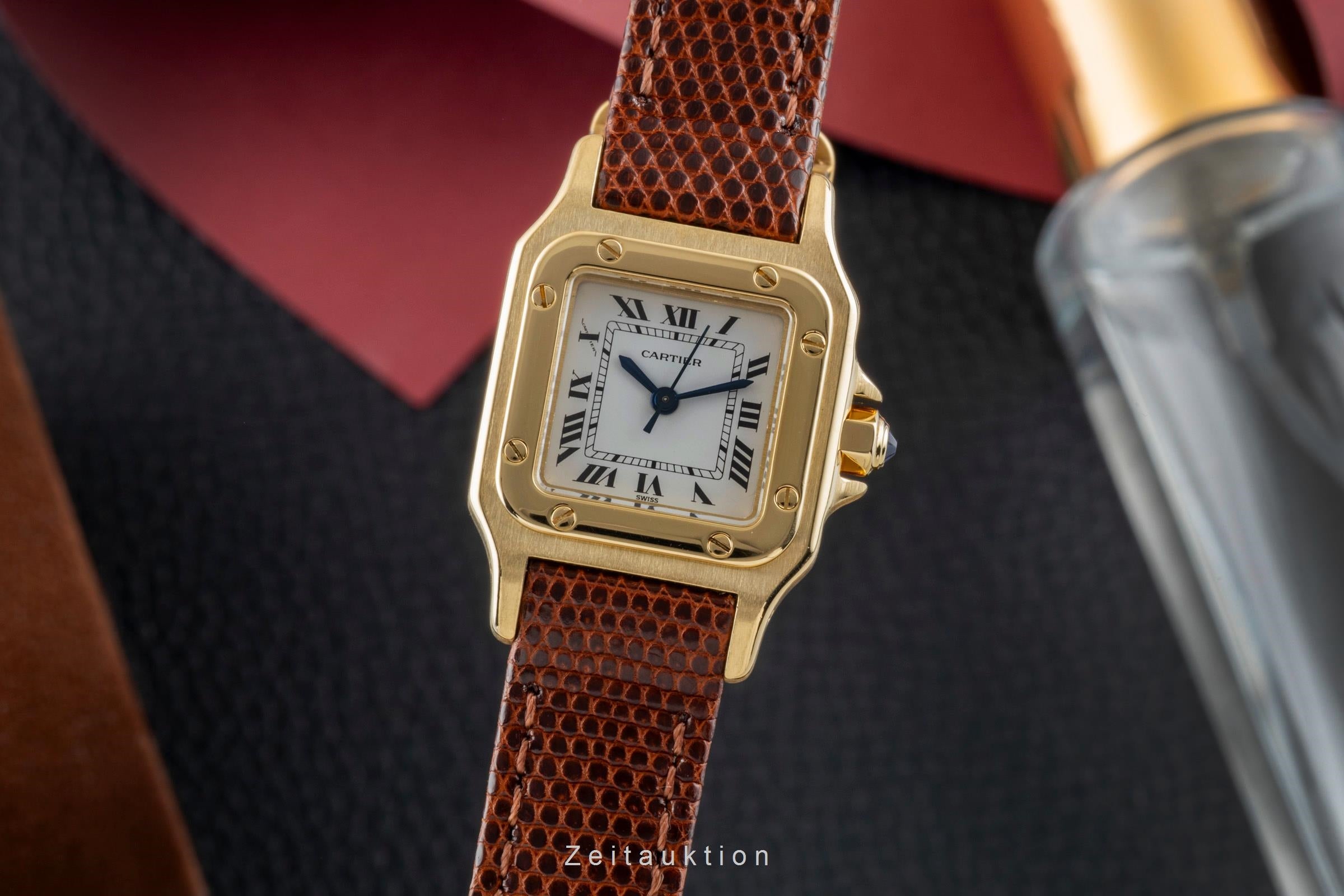 Cartier Santos oro de 18 quilates automático reloj para damas  0901  [2600745]
