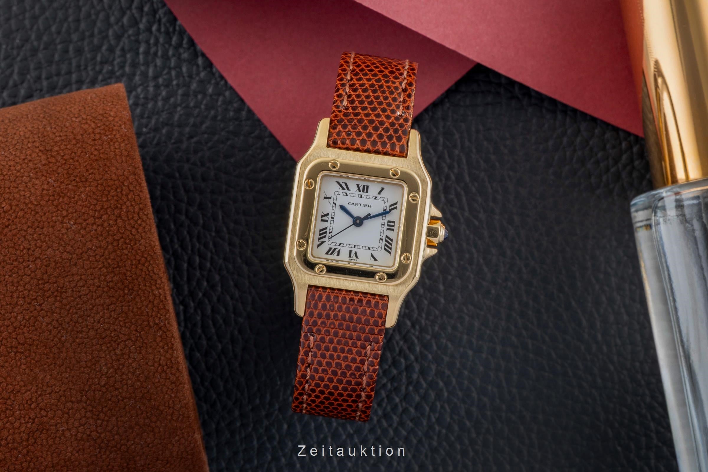 Cartier Santos or 18 ct automatique montre pour femmes 0901  [2600745]