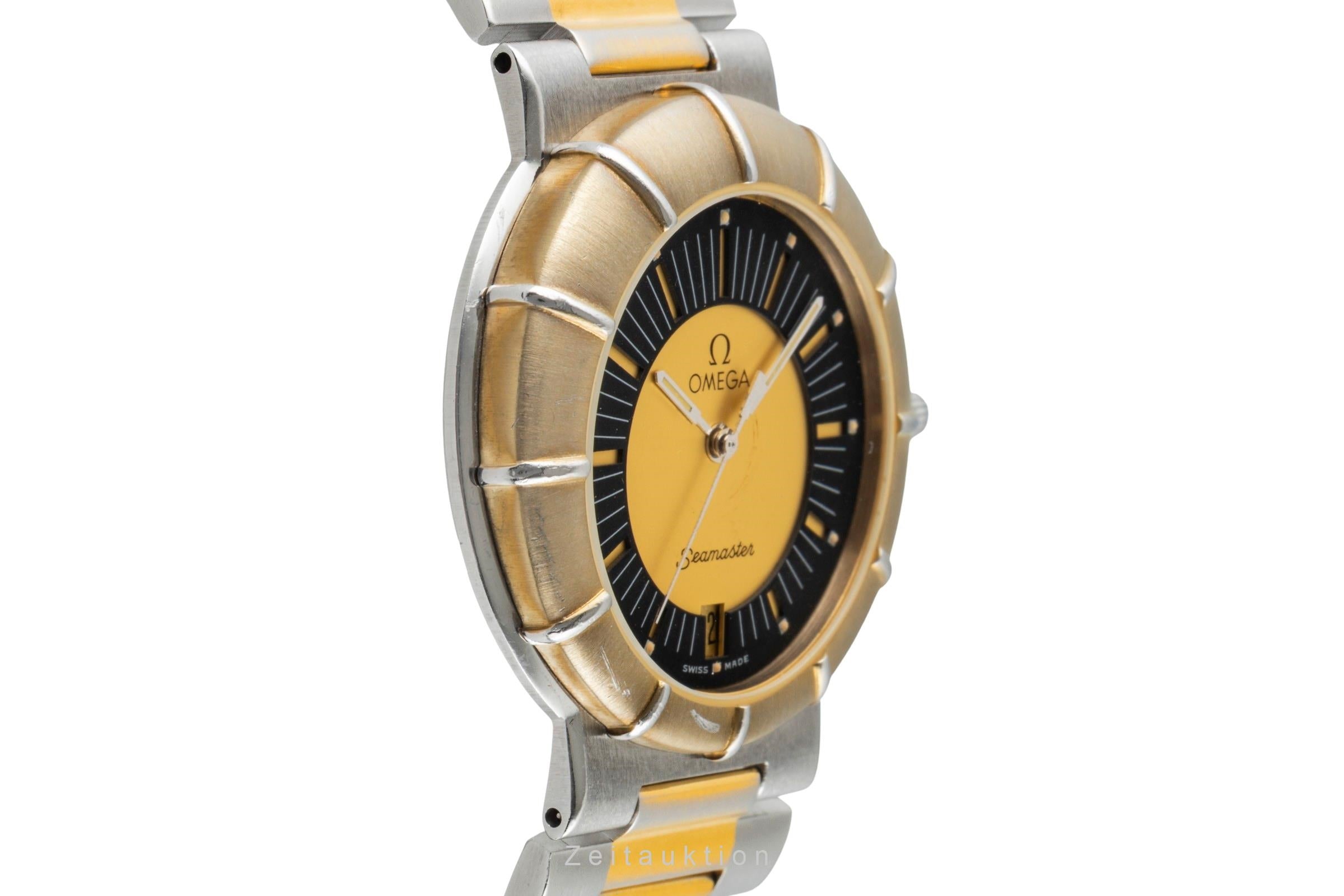 Omega Seamaster gilt / steel quartz men's watch 196.0301  , 396.0993 Vintage  [2600751]