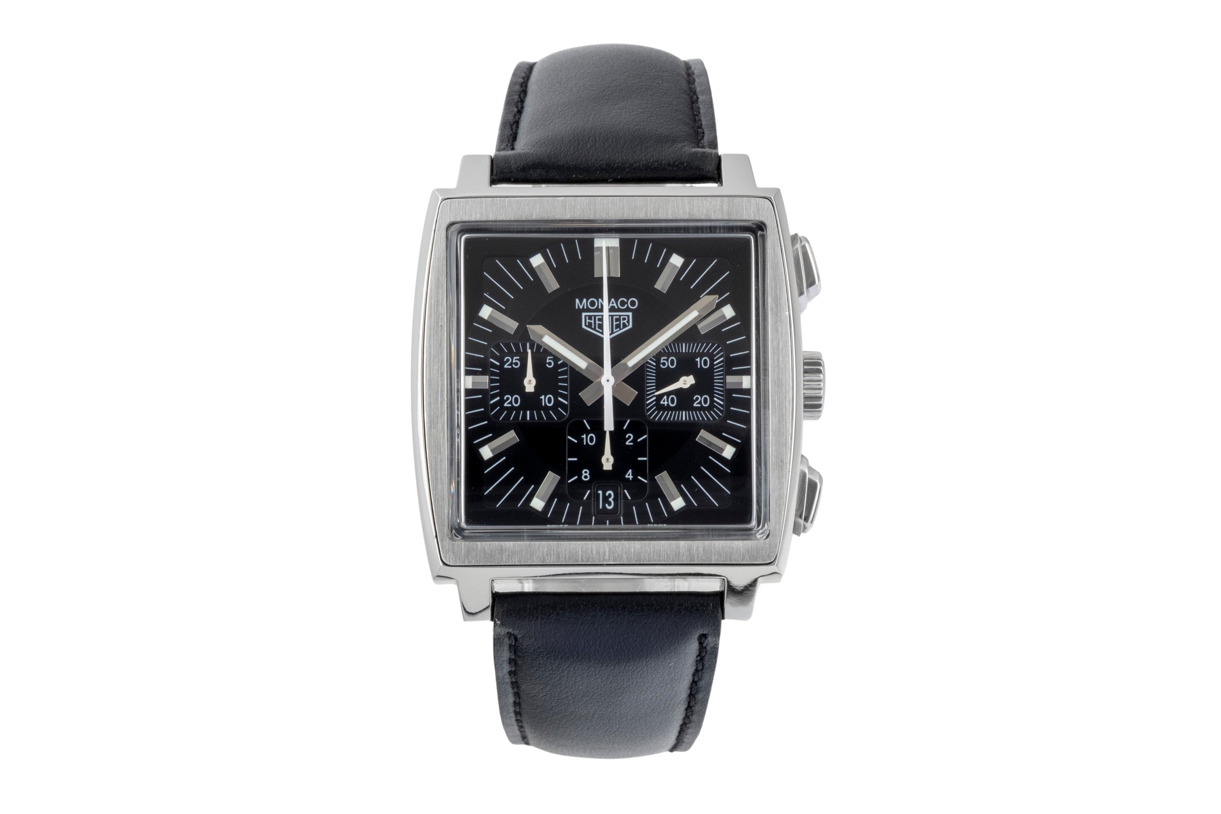 Tag Heuer Monaco chronograph steel automatic men's watch CS2111  [2600759]