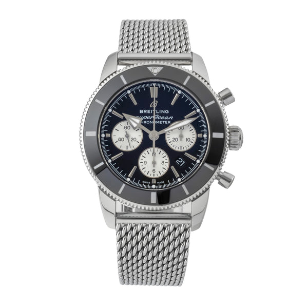 Breitling Superocean chronographe acier automatique montre pour hommes AB0162121B1A1 LP: 9400EUR  [2600768]