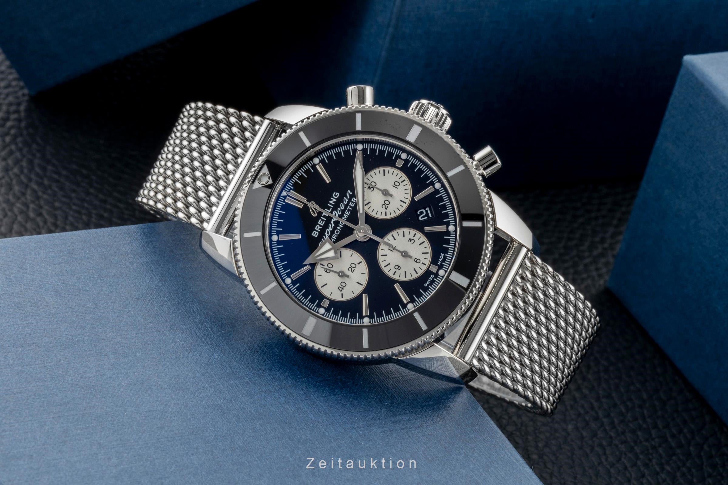 Breitling Superocean chronographe acier automatique montre pour hommes AB0162121B1A1 LP: 9400EUR  [2600768]