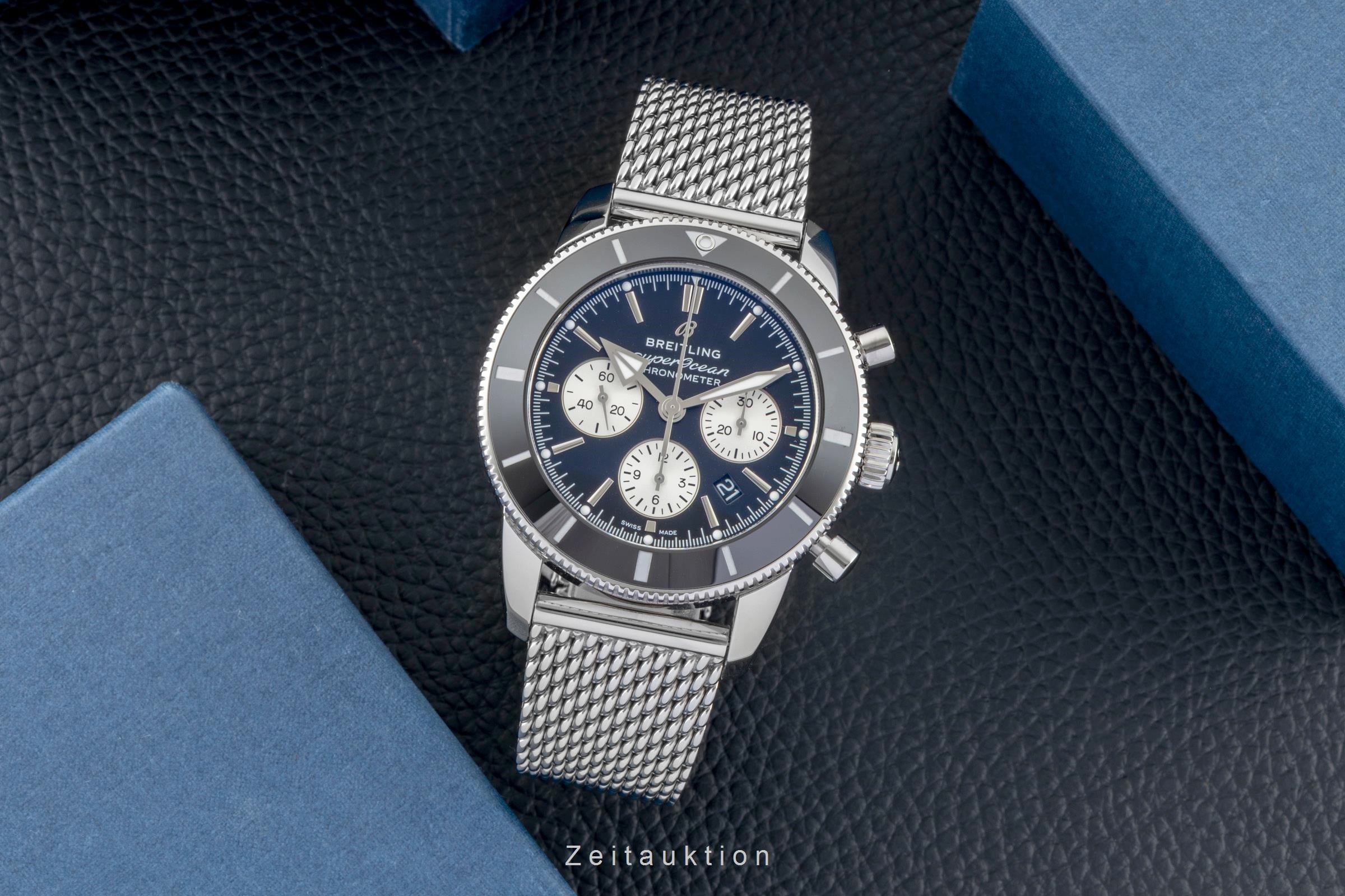 Breitling Superocean chronographe acier automatique montre pour hommes AB0162121B1A1 LP: 9400EUR  [2600768]