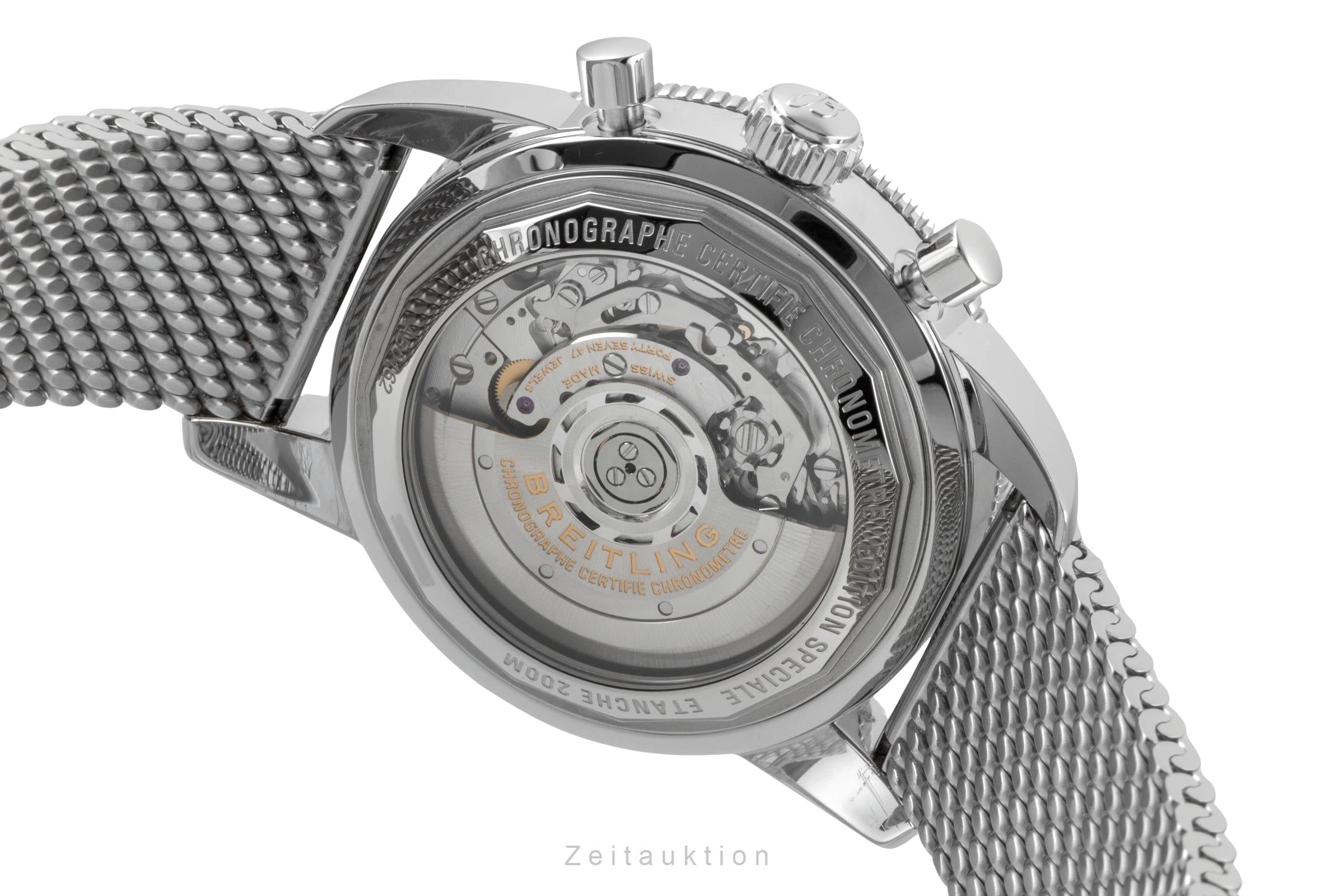 Breitling Superocean chronographe acier automatique montre pour hommes AB0162121B1A1 LP: 9400EUR  [2600768]