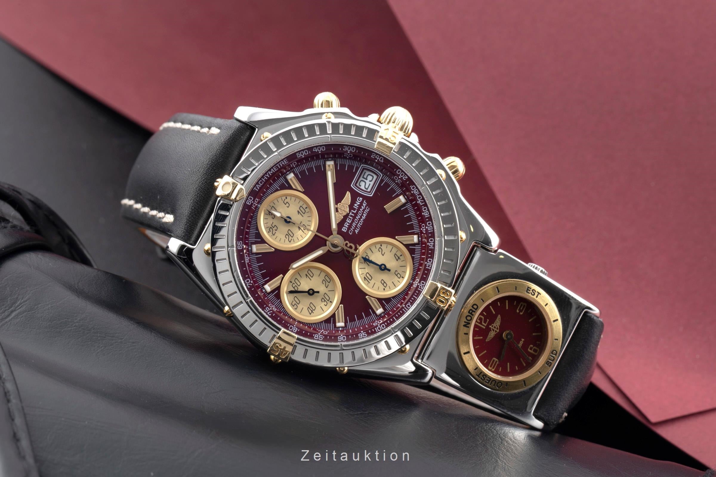 Breitling Chronomat chronograph steel / gold automatic men's watch B13350  [2600772]