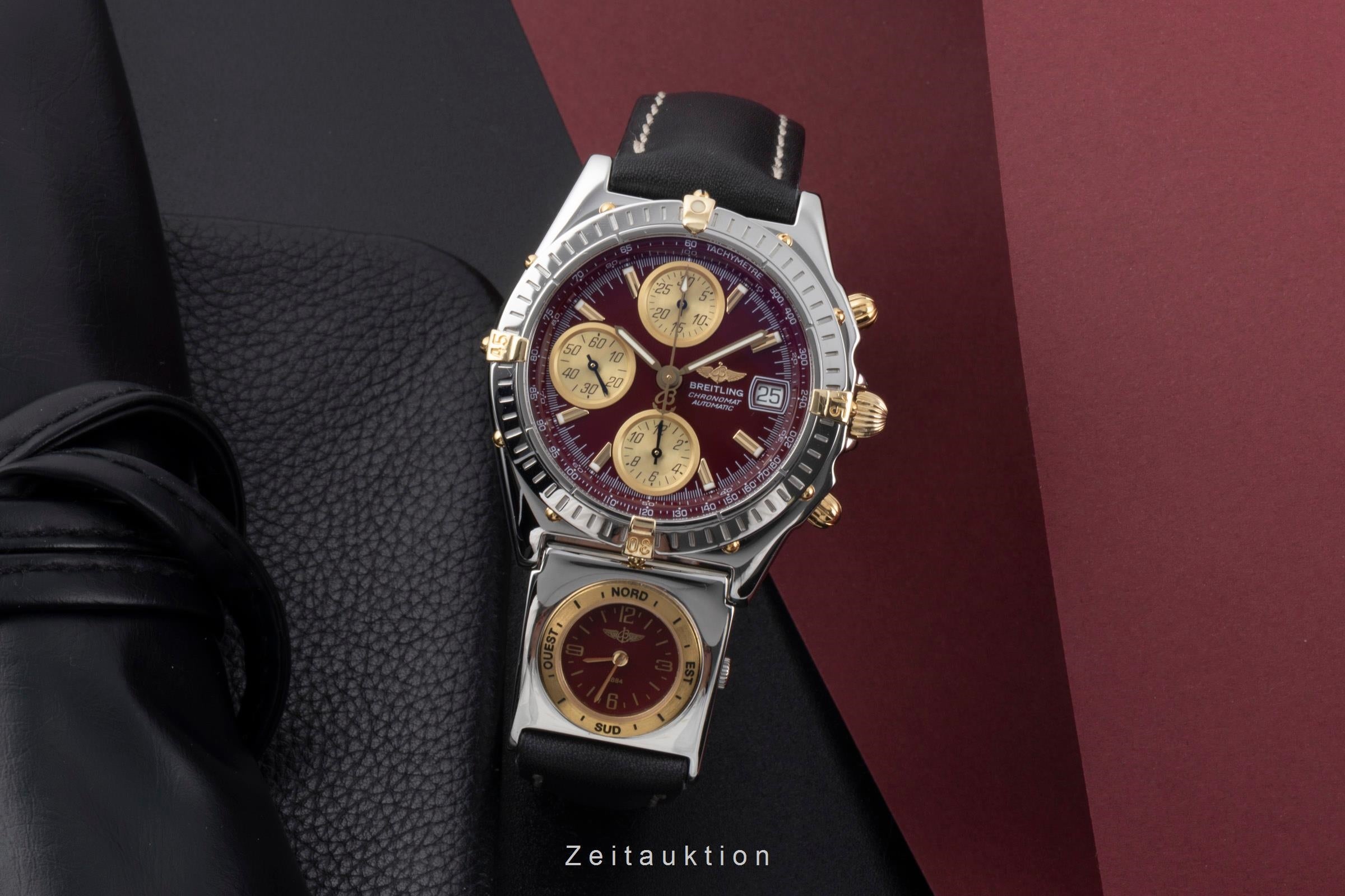 Breitling Chronomat chronograph steel / gold automatic men's watch B13350  [2600772]