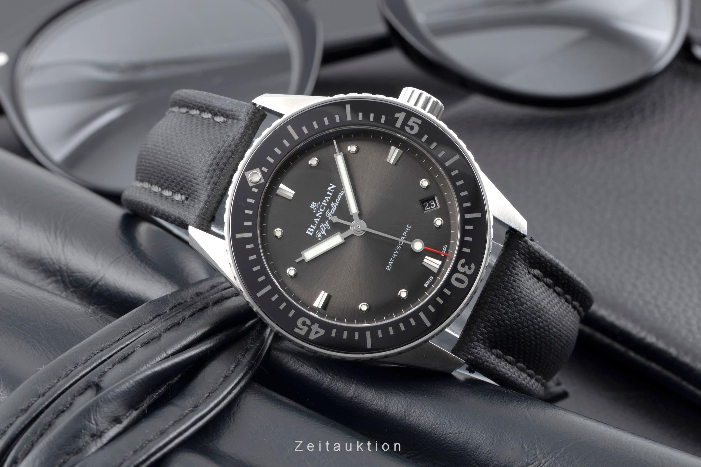 Blancpain Fifty Fathoms acier automatique montre pour hommes 5100B 1110 B52A  [2600773]