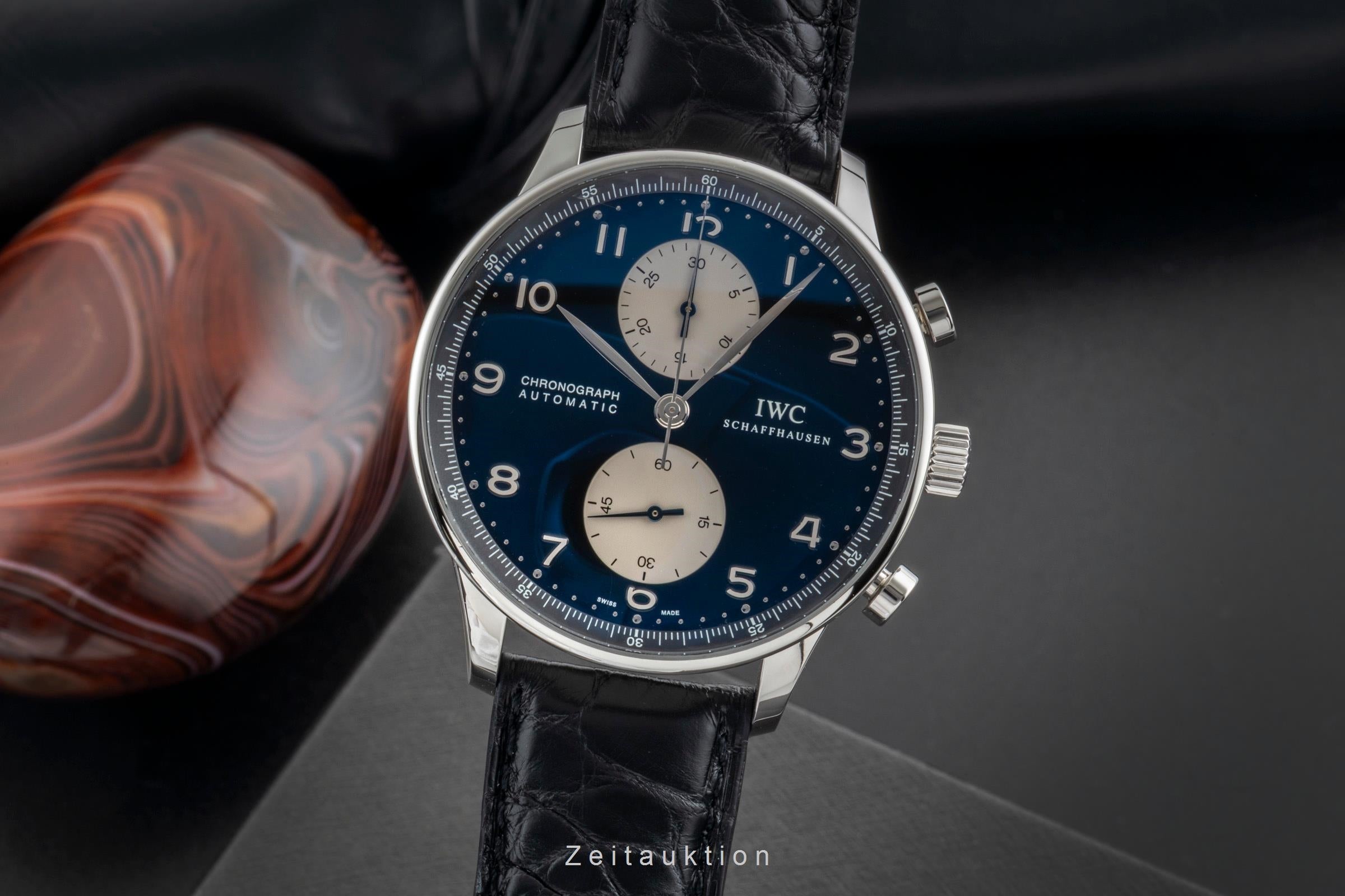 IWC Portugieser Chronograph Stahl Automatik Herrenuhr Ref. IW371404 VP: 9100,- € [2600782]