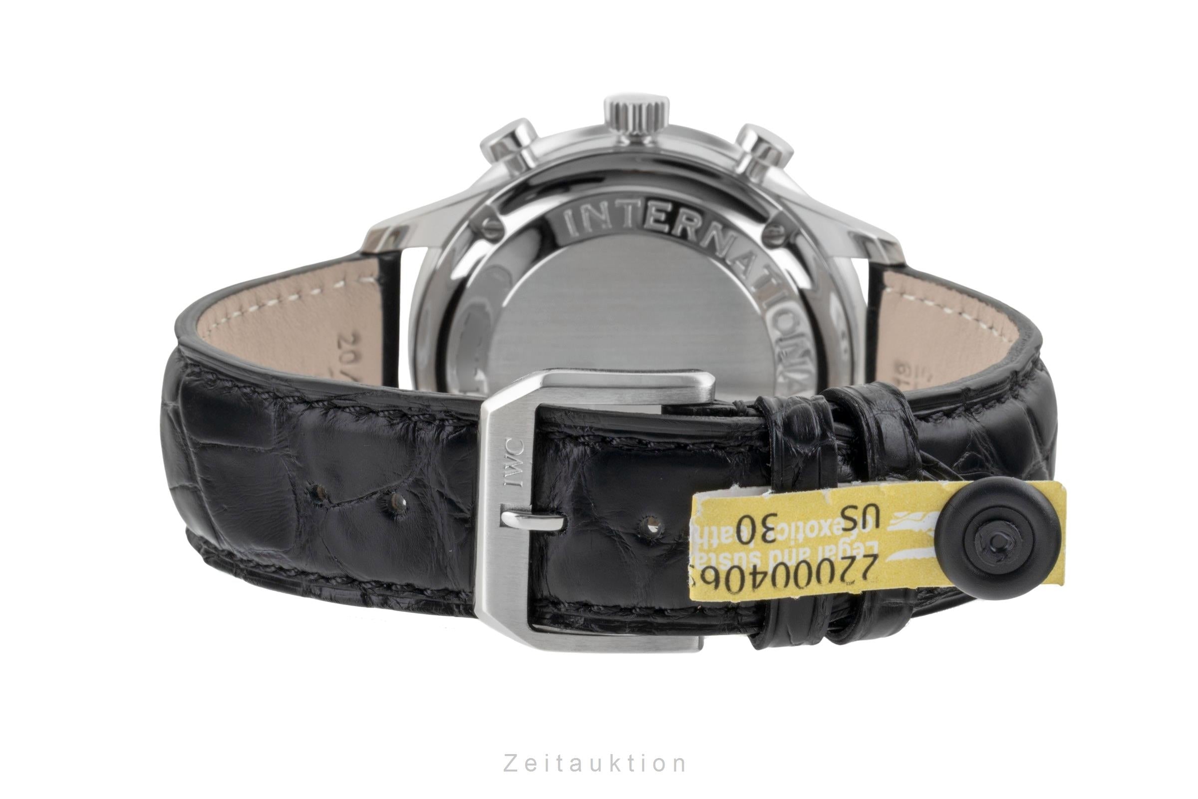 IWC Portugieser cronografo acciaio automatismo orologio da uomo IW371404 LP: 9100EUR  [2600782]