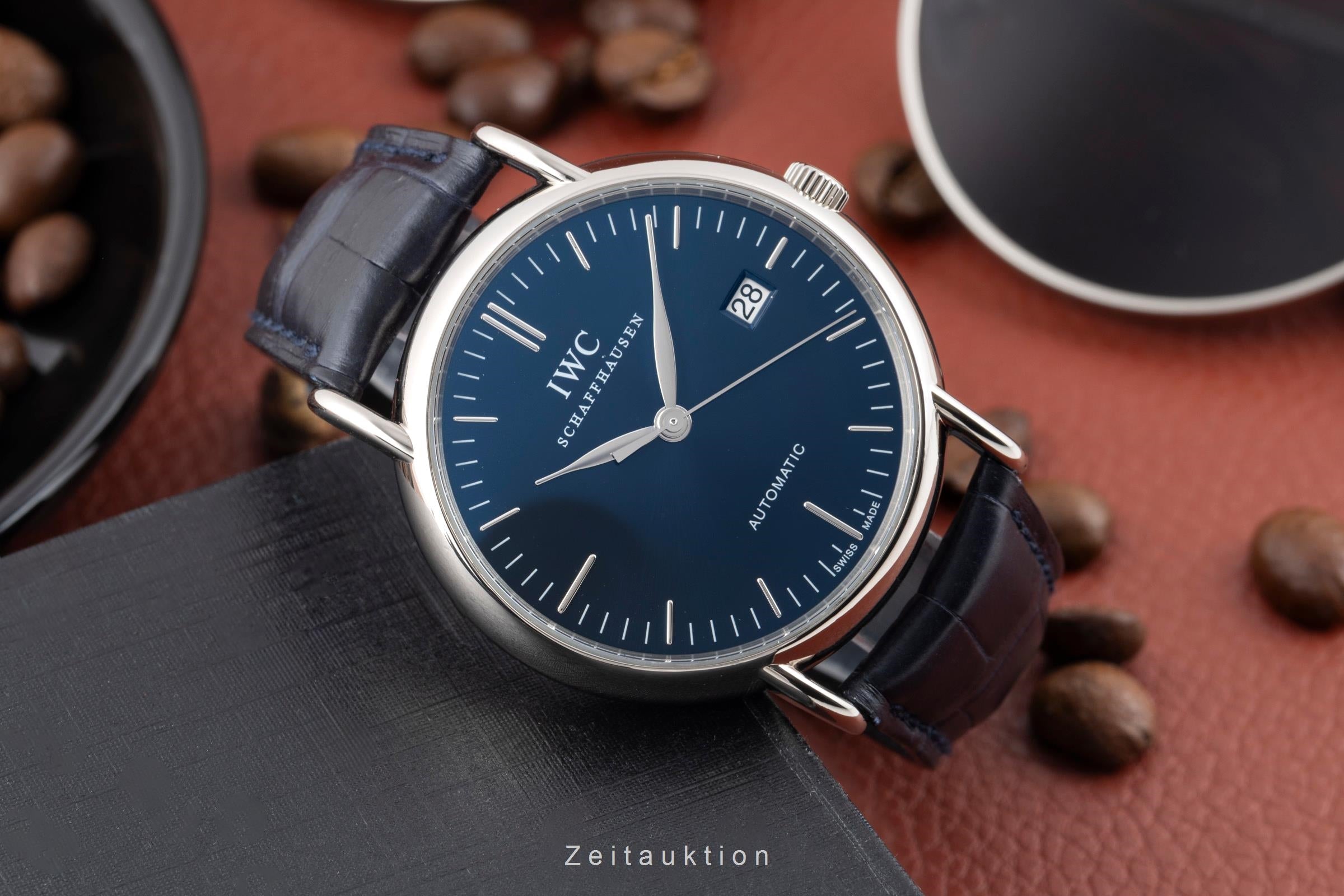 IWC Portofino 18 ct white gold automatic men's watch IW356512 LP: 14400EUR  [2600783]