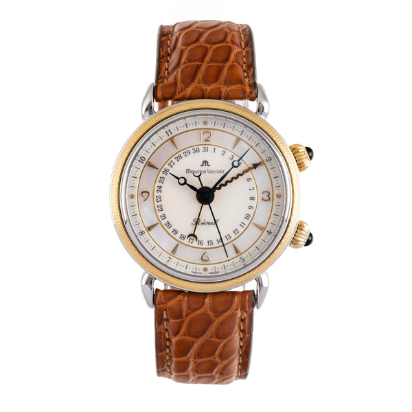 Maurice Lacroix Reveil steel / gold manual winding women's watch 63511  [2600789]