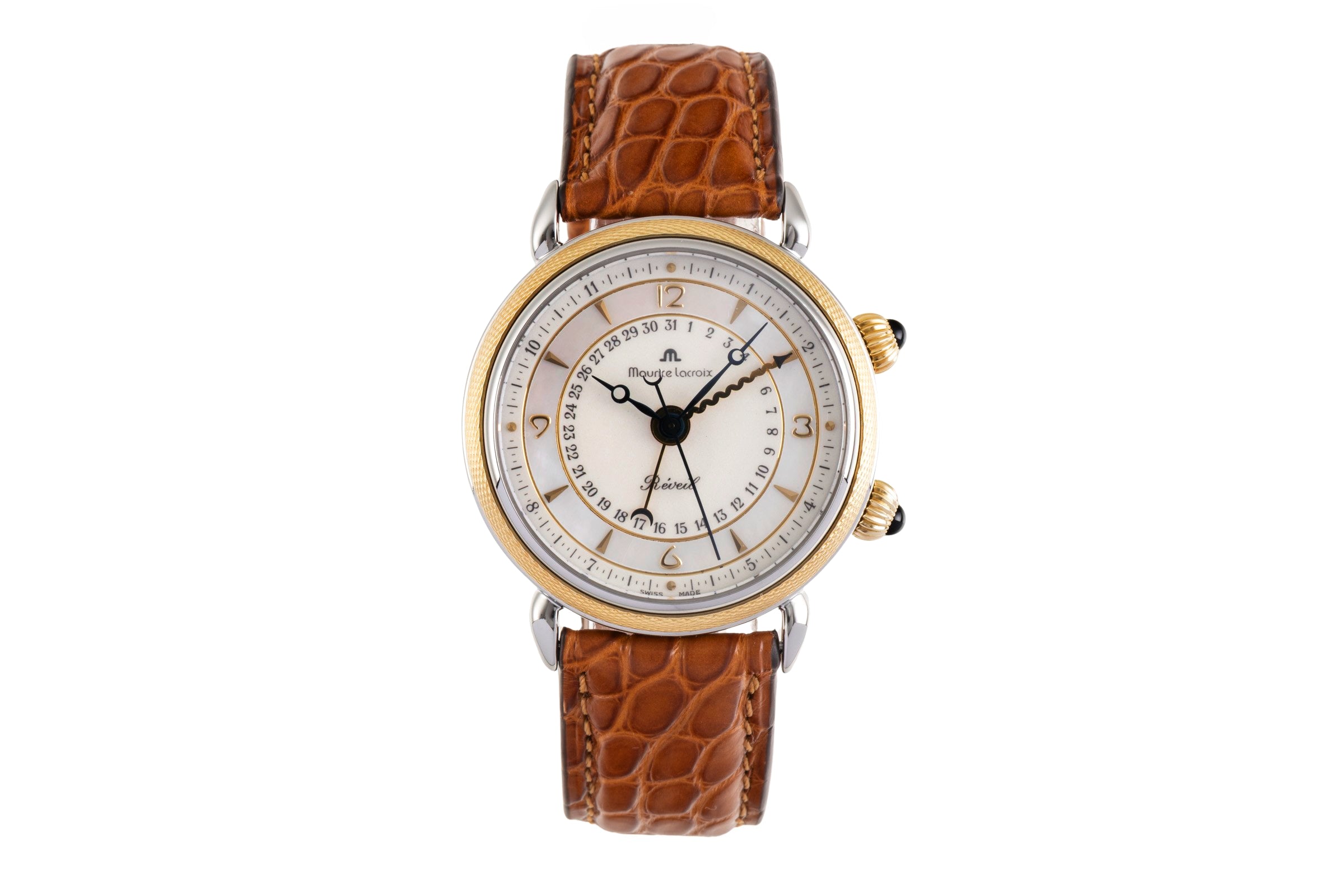 Maurice Lacroix Reveil steel / gold manual winding women's watch 63511  [2600789]