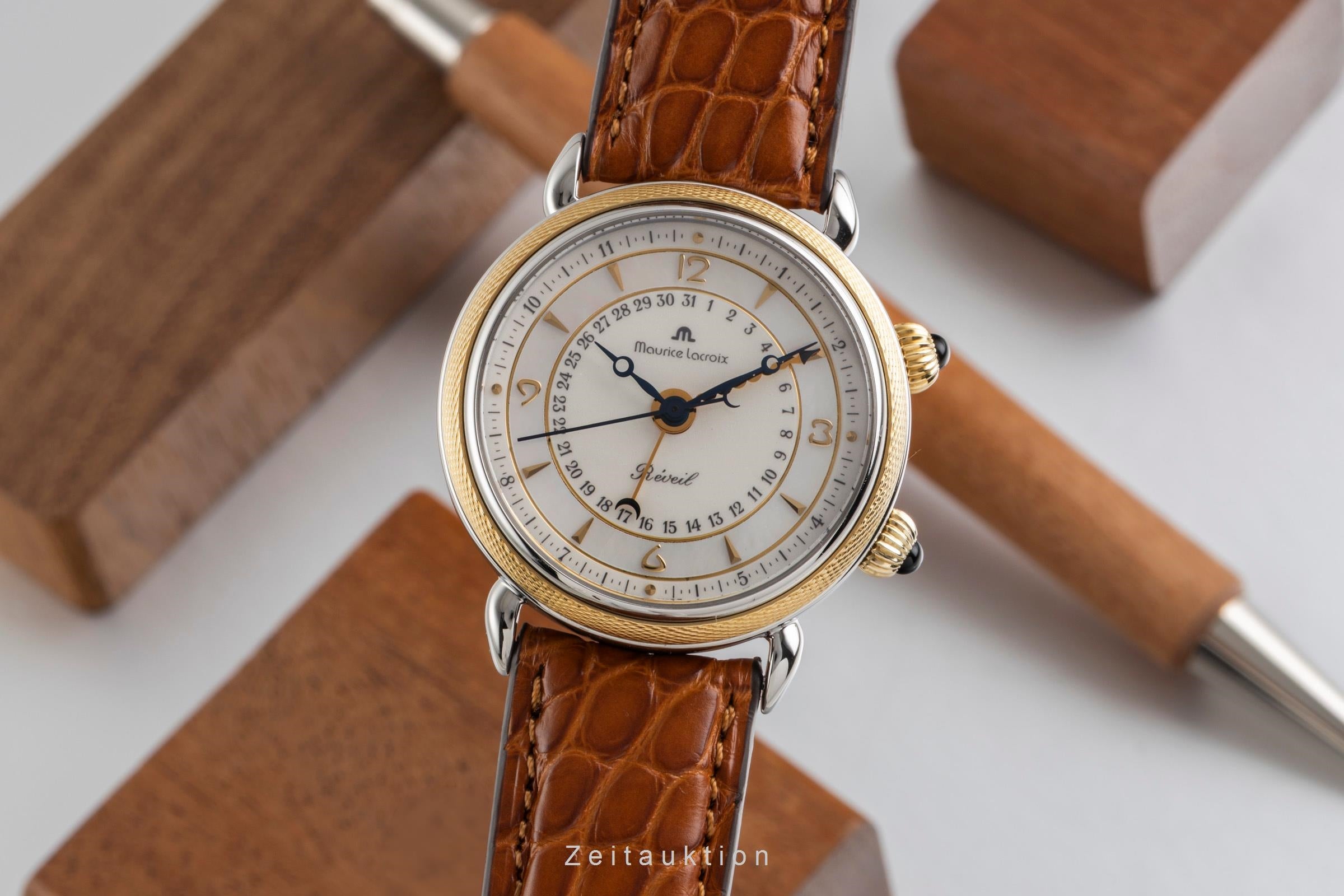 Maurice Lacroix Reveil steel / gold manual winding women's watch 63511  [2600789]