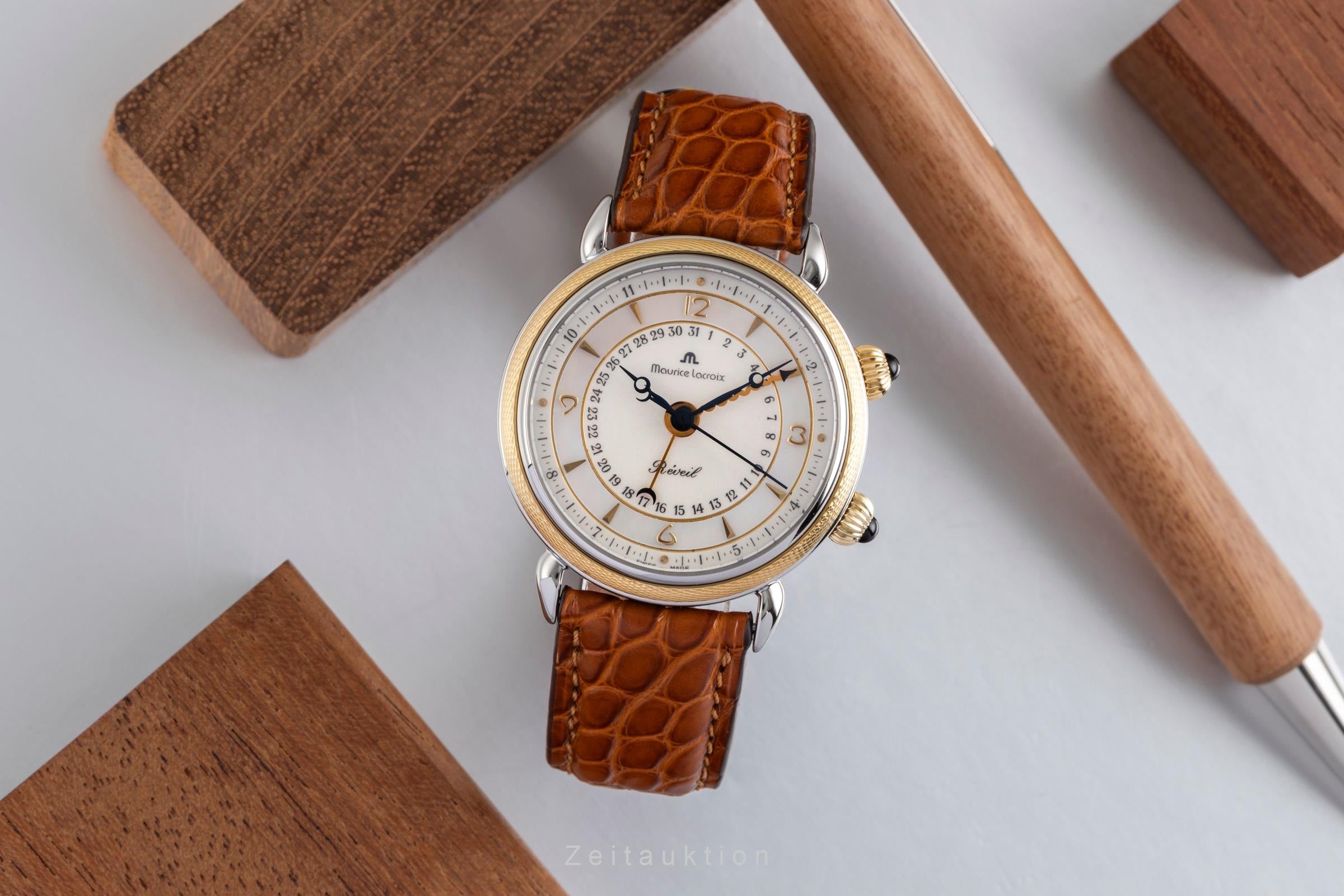 Maurice Lacroix Reveil steel / gold manual winding women's watch 63511  [2600789]