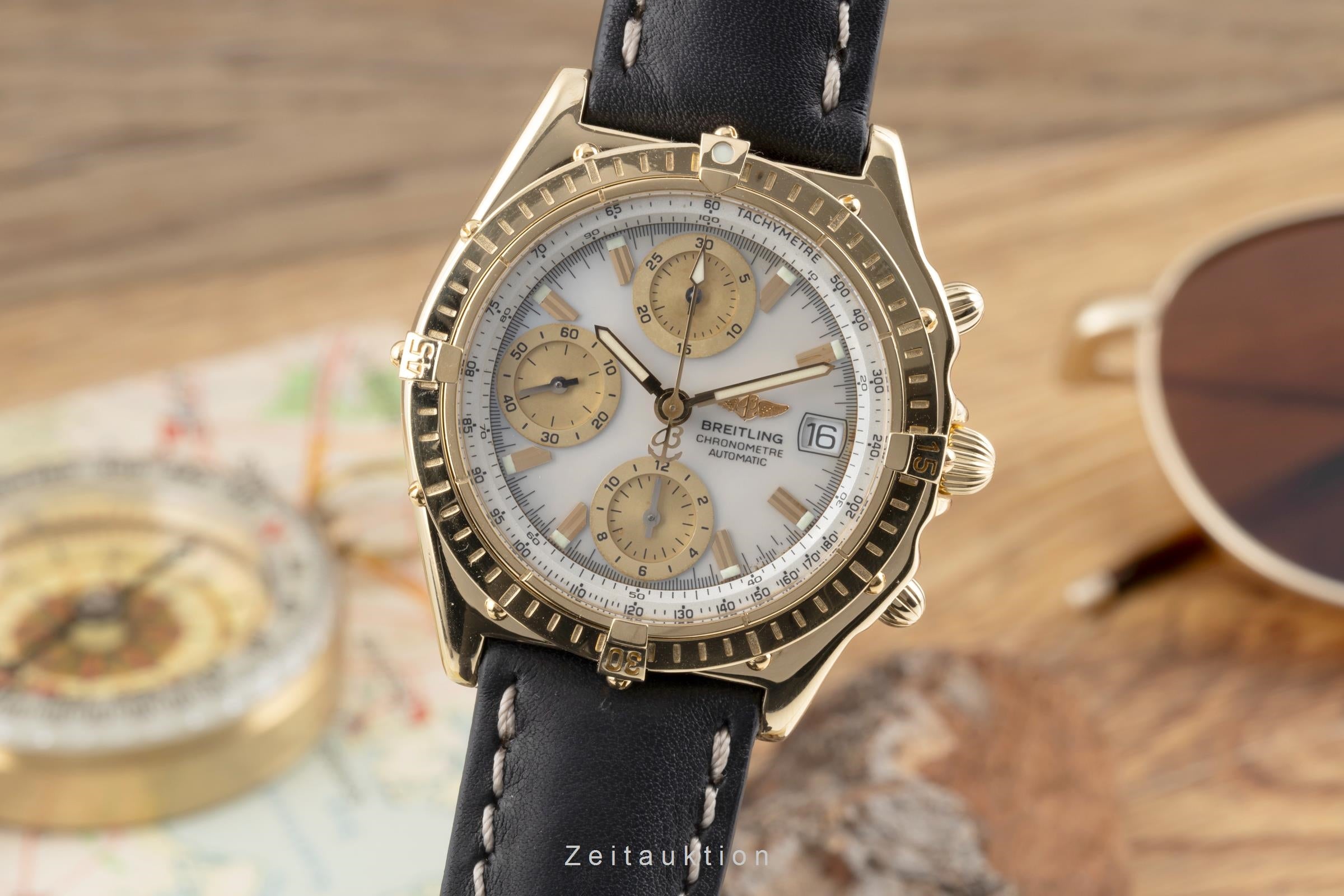 Breitling Chronomat chronograph 18 ct gold automatic men's watch K13050.1  [2600797]