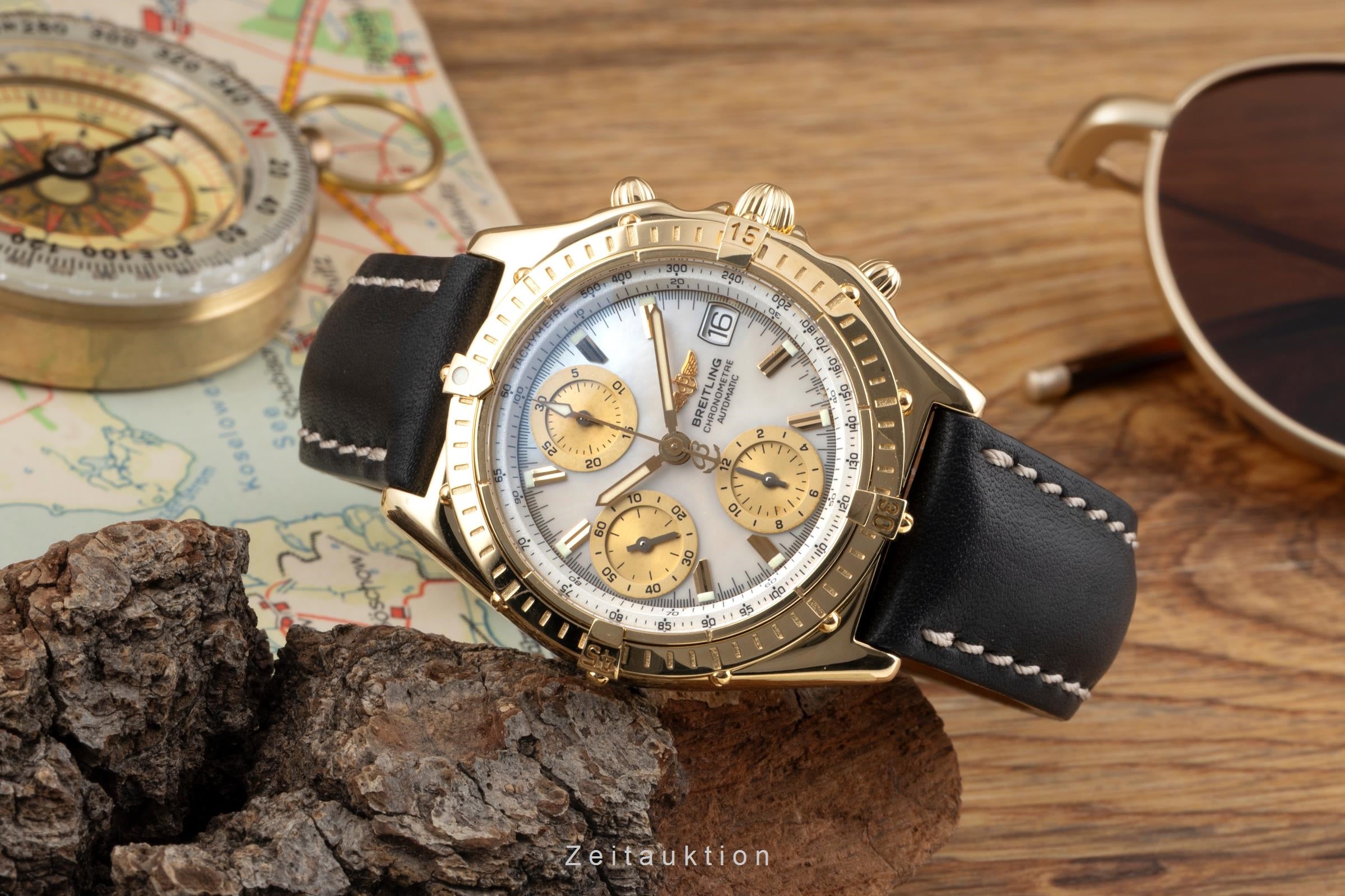 Breitling Chronomat cronógrafo oro de 18 quilates automático reloj para caballeros K13050.1  [2600797]