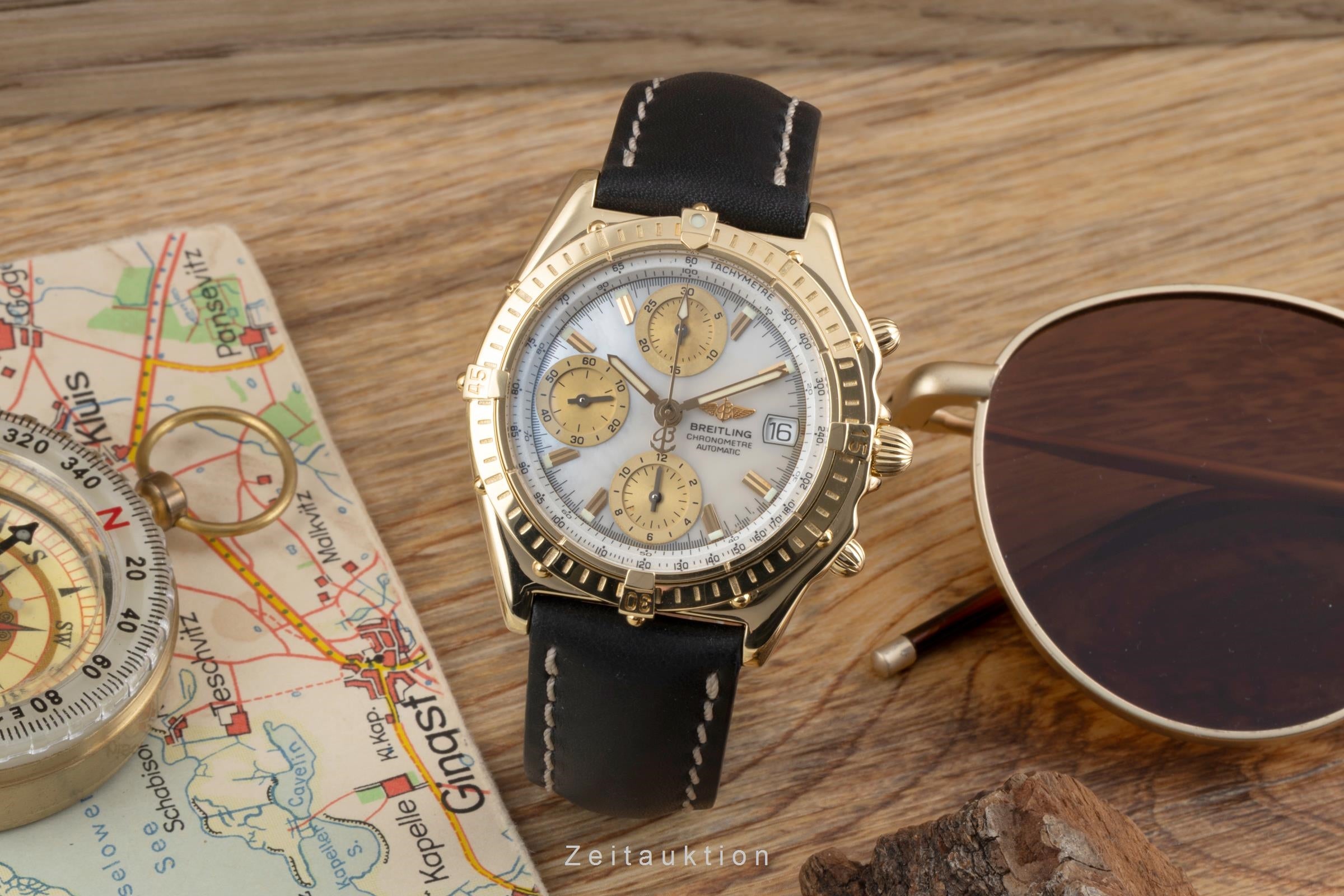 Breitling Chronomat cronógrafo oro de 18 quilates automático reloj para caballeros K13050.1  [2600797]