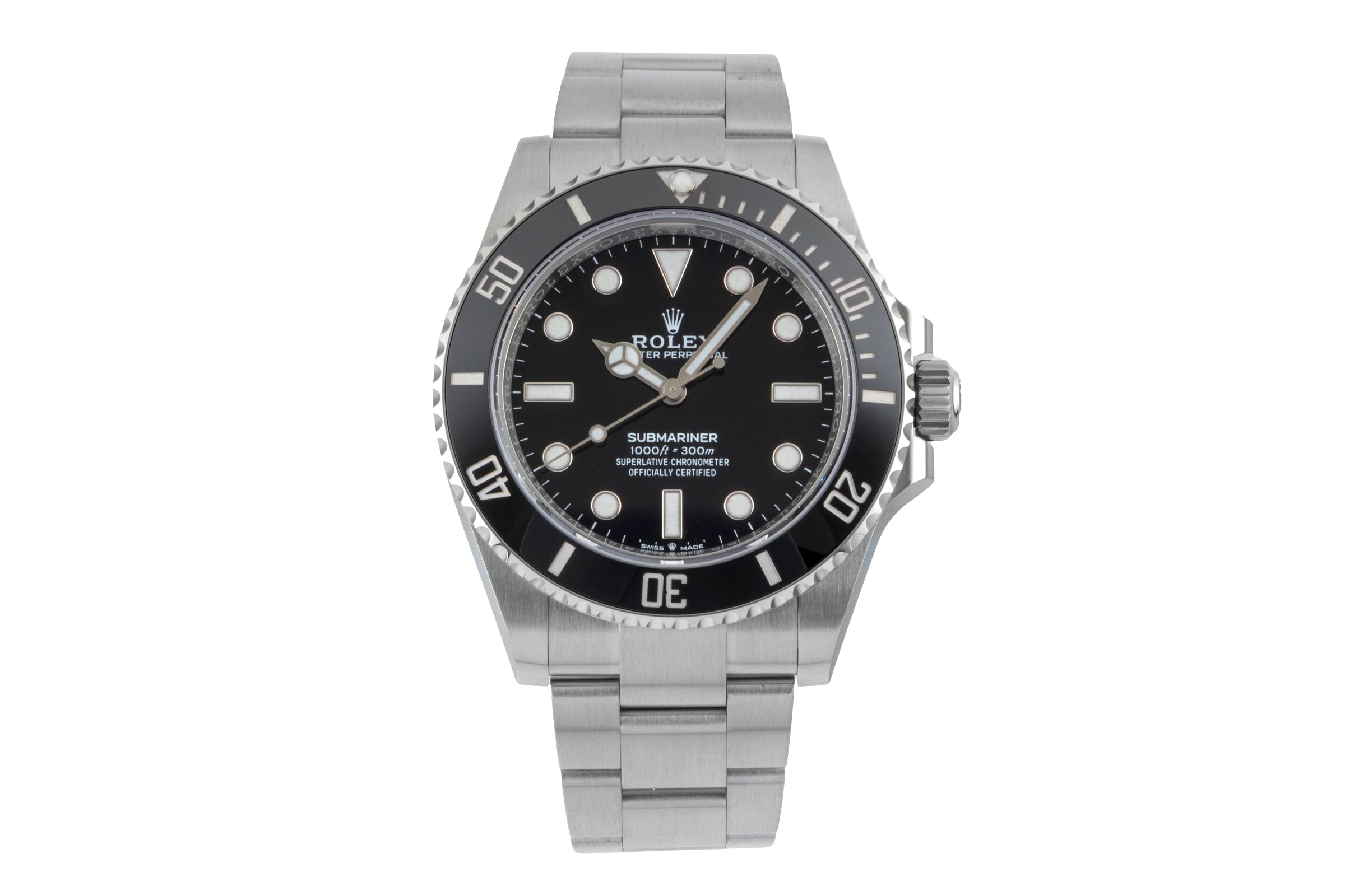 Rolex Submariner No Date Edelstahl Automatik Herrenuhr Ref. 124060 B&P 2023 [2600800]