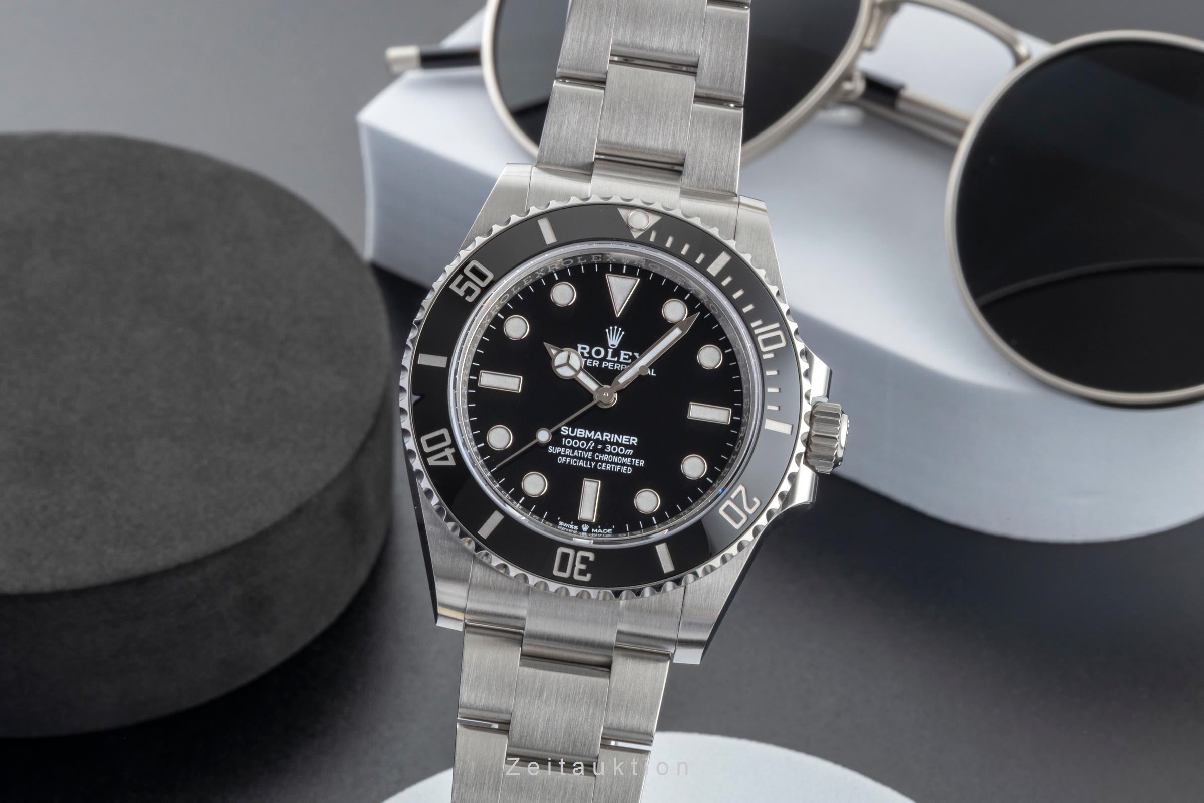 Rolex Submariner No Date Edelstahl Automatik Herrenuhr Ref. 124060 B&P 2023 [2600800]