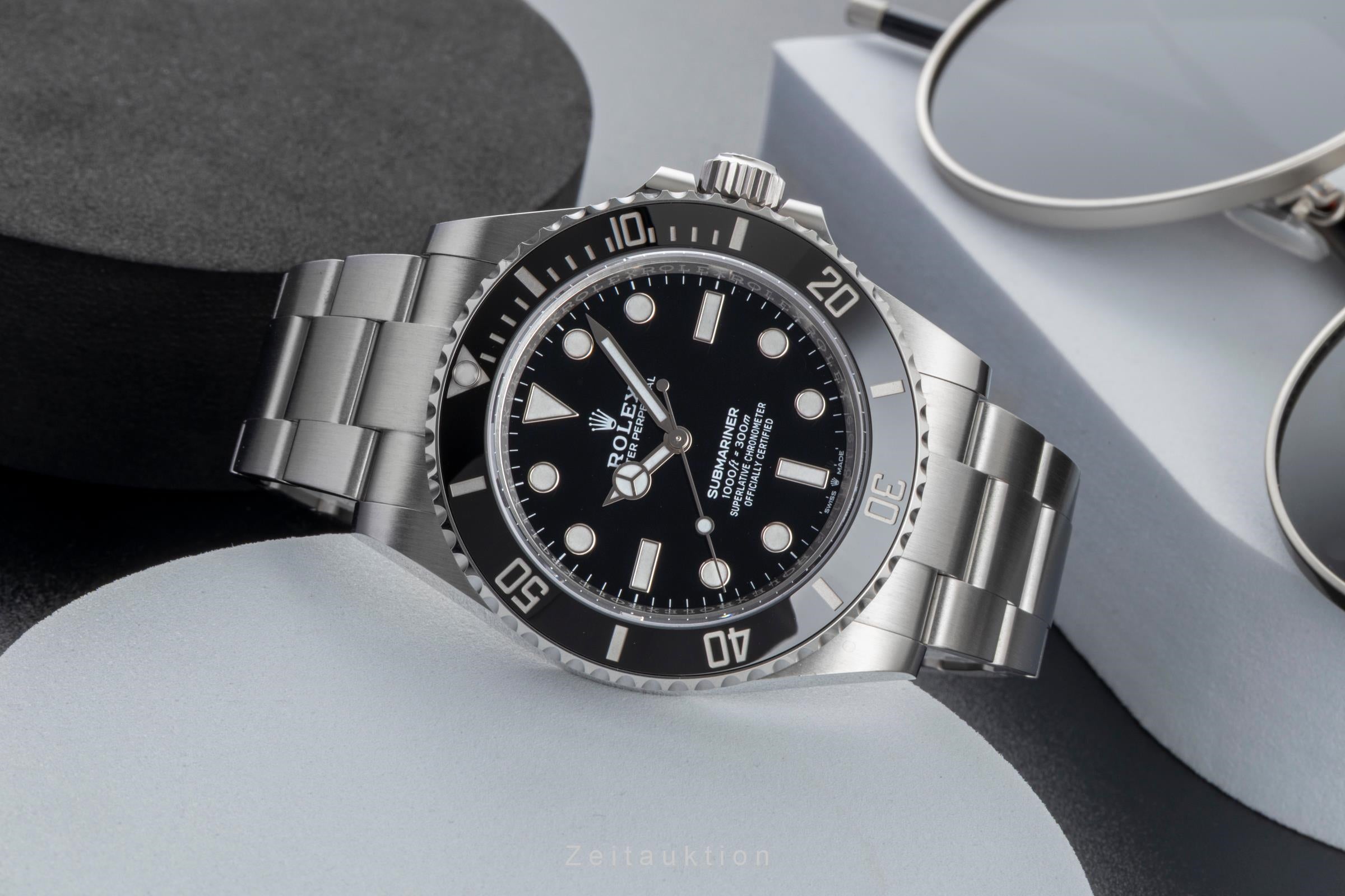 Rolex Submariner No Date Edelstahl Automatik Herrenuhr Ref. 124060 B&P 2023 [2600800]