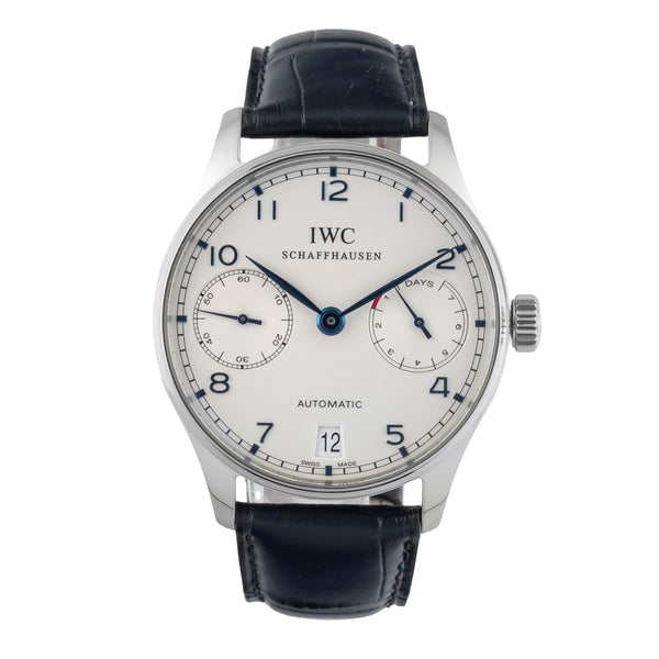 IWC Portugieser steel automatic men's watch IW500107 LP: 14000EUR  [2600805]