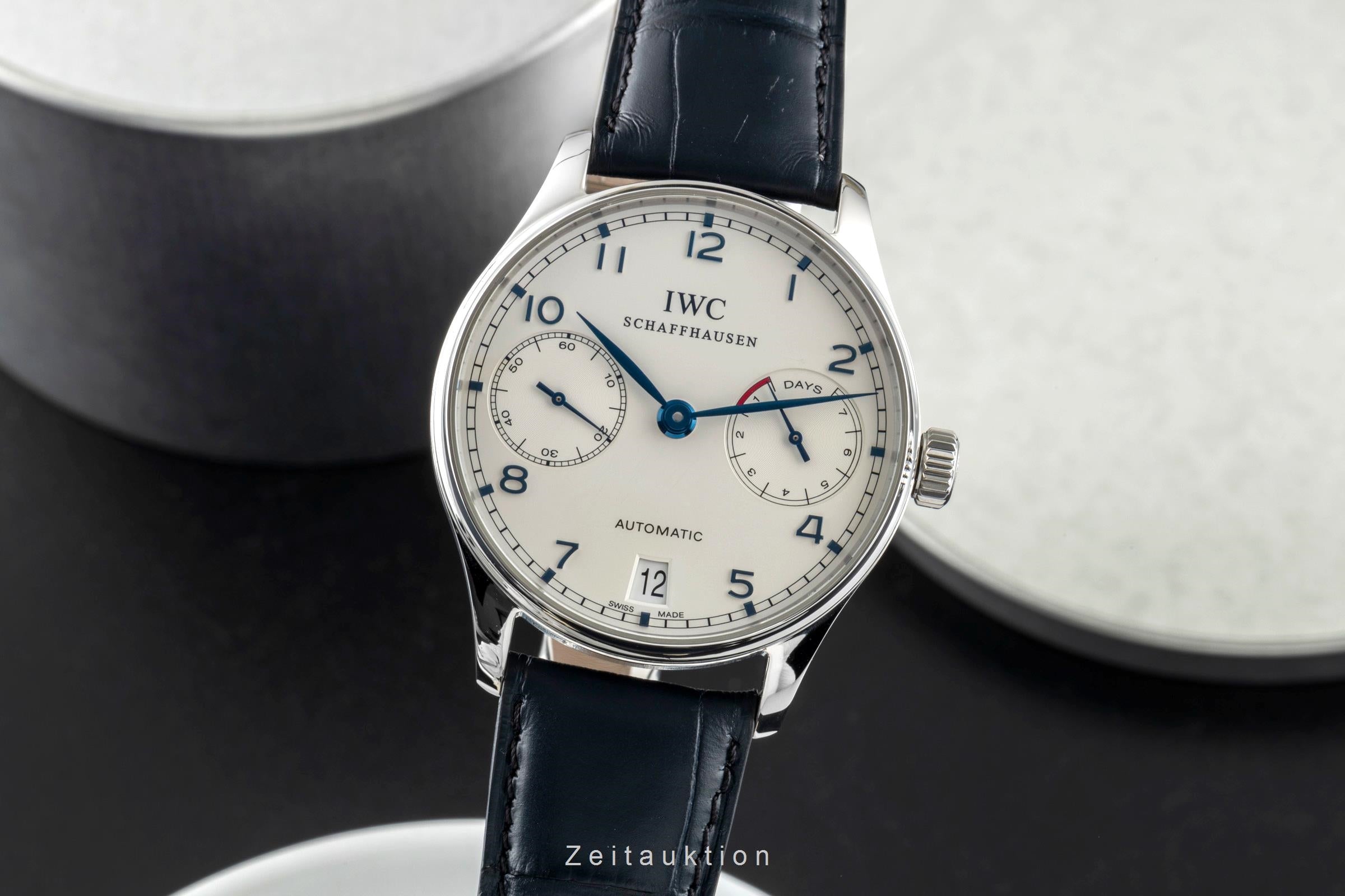 IWC Portugieser steel automatic men's watch IW500107 LP: 14000EUR  [2600805]