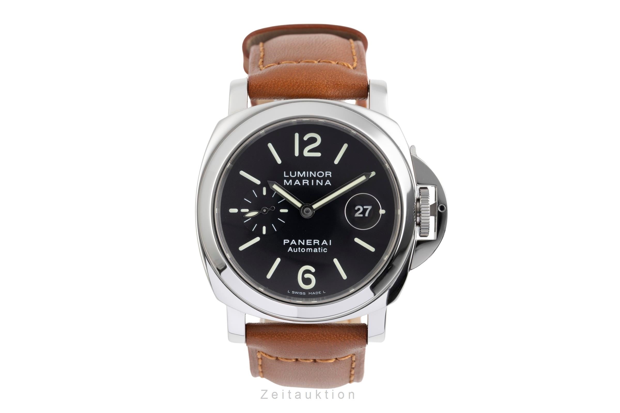 Panerai Luminor Marina acier automatique montre pour hommes PAM00104  [2600806]