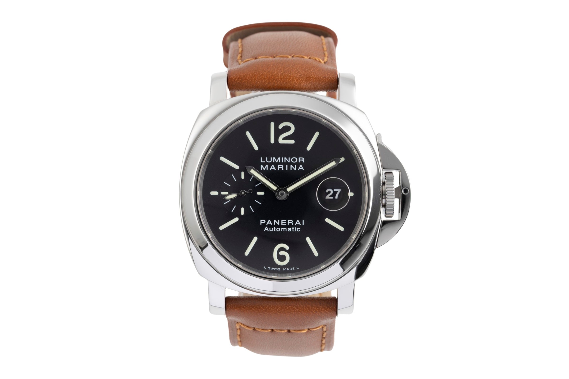 Panerai Luminor Marina acero automático reloj para caballeros PAM00104  [2600806]