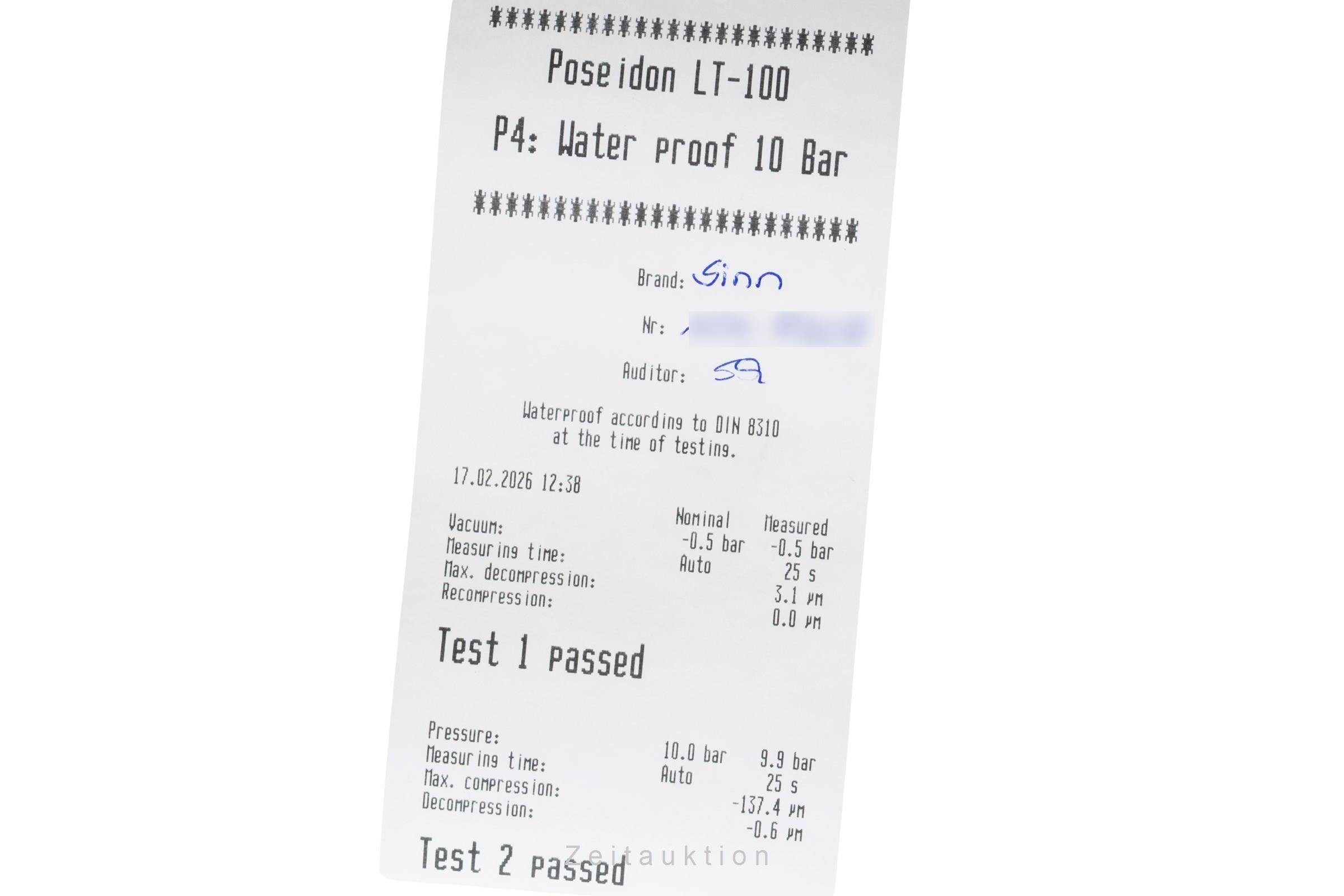 SINN 104ST  Stahl Automatik Herrenuhr Ref. 104. ST SA A Box & Papiere 2020 [2600807]