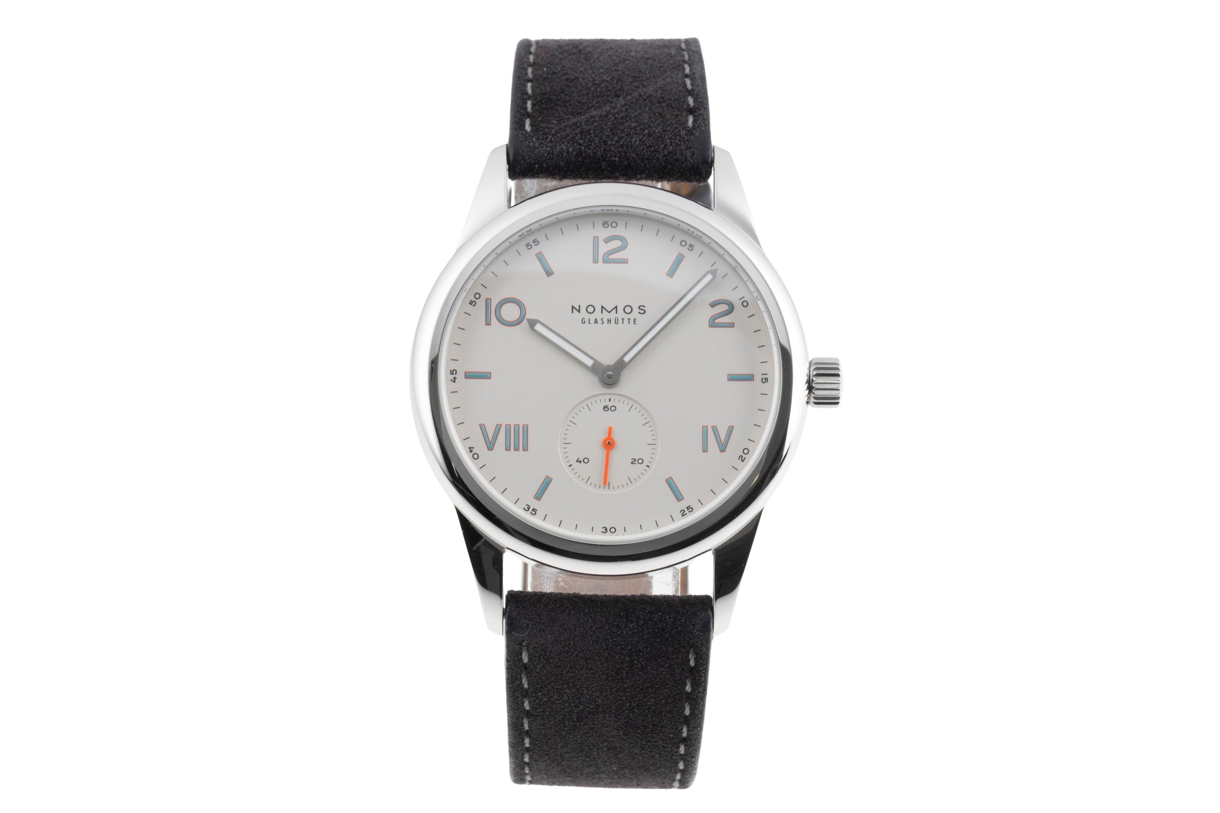 Nomos Club steel manual winding men's watch 735 LP: 1480EUR  [2600809]