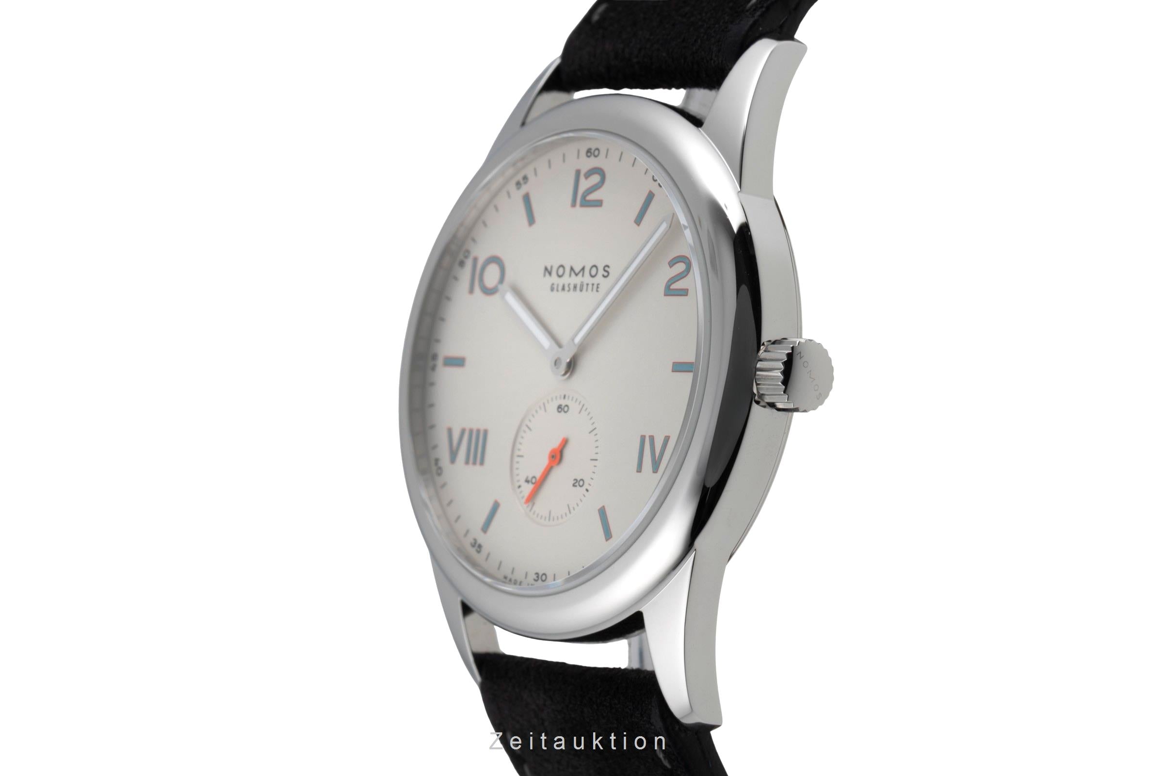 Nomos Club steel manual winding men's watch 735 LP: 1480EUR  [2600809]
