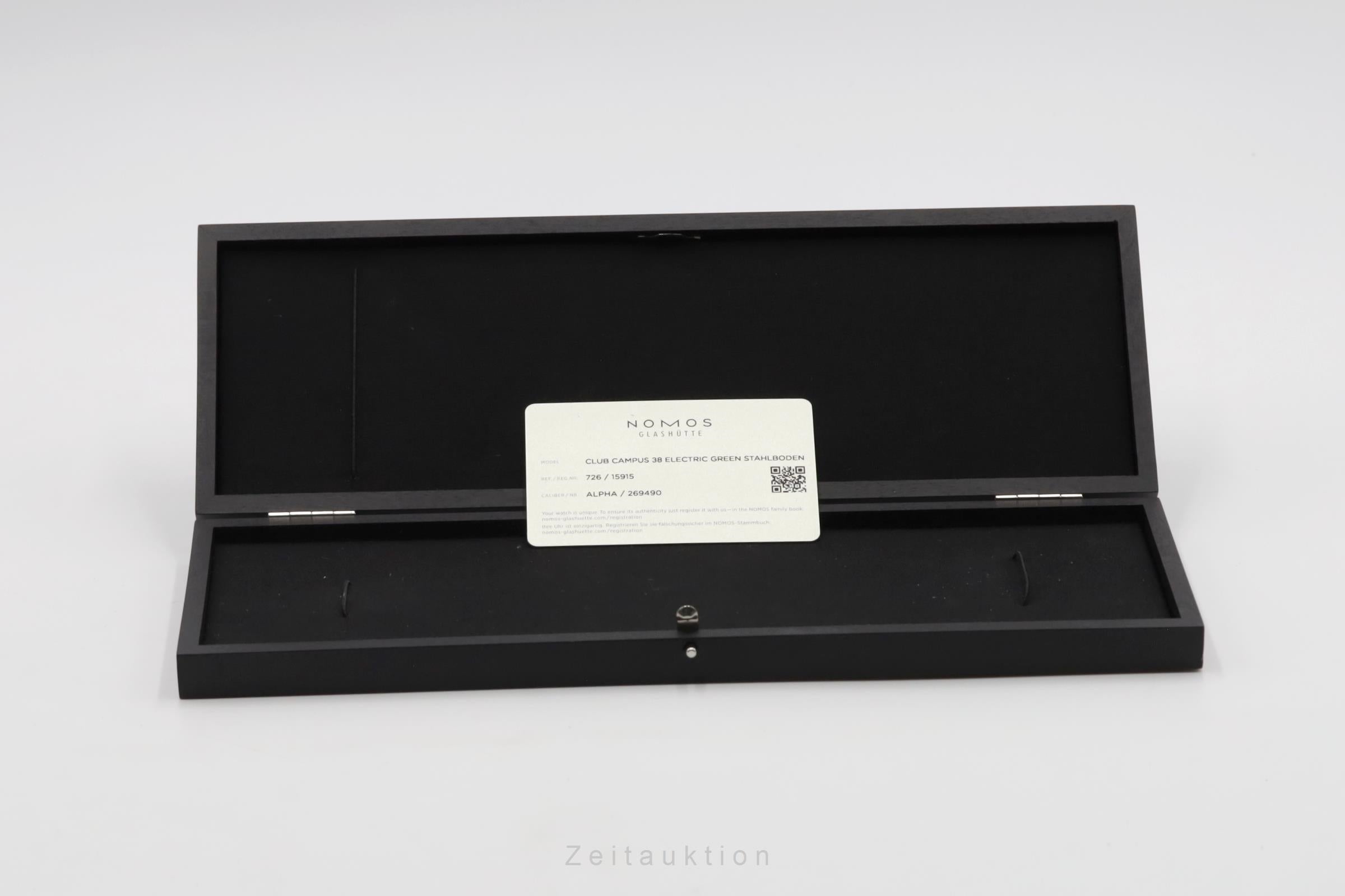 Nomos Club Campus Electric Green Handaufzug Ref. 726 B&P 2024 [2600810]