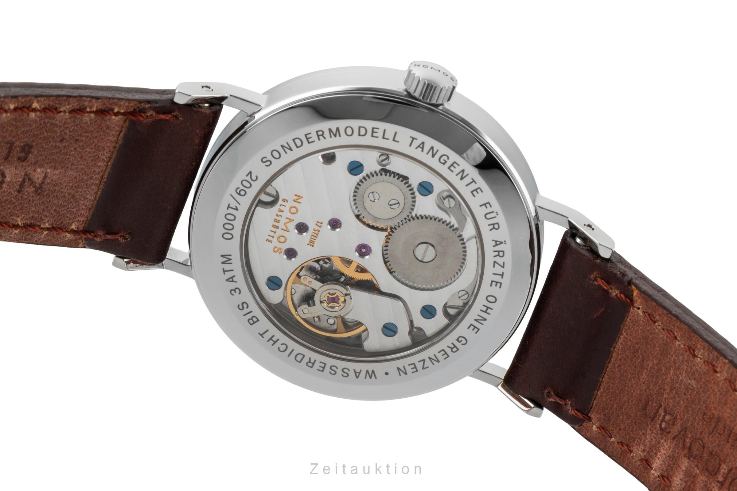Nomos Tangente acciaio carica manuale orologio da uomo Tangente Ärzte ohne Grenzen Limited  [2600811]