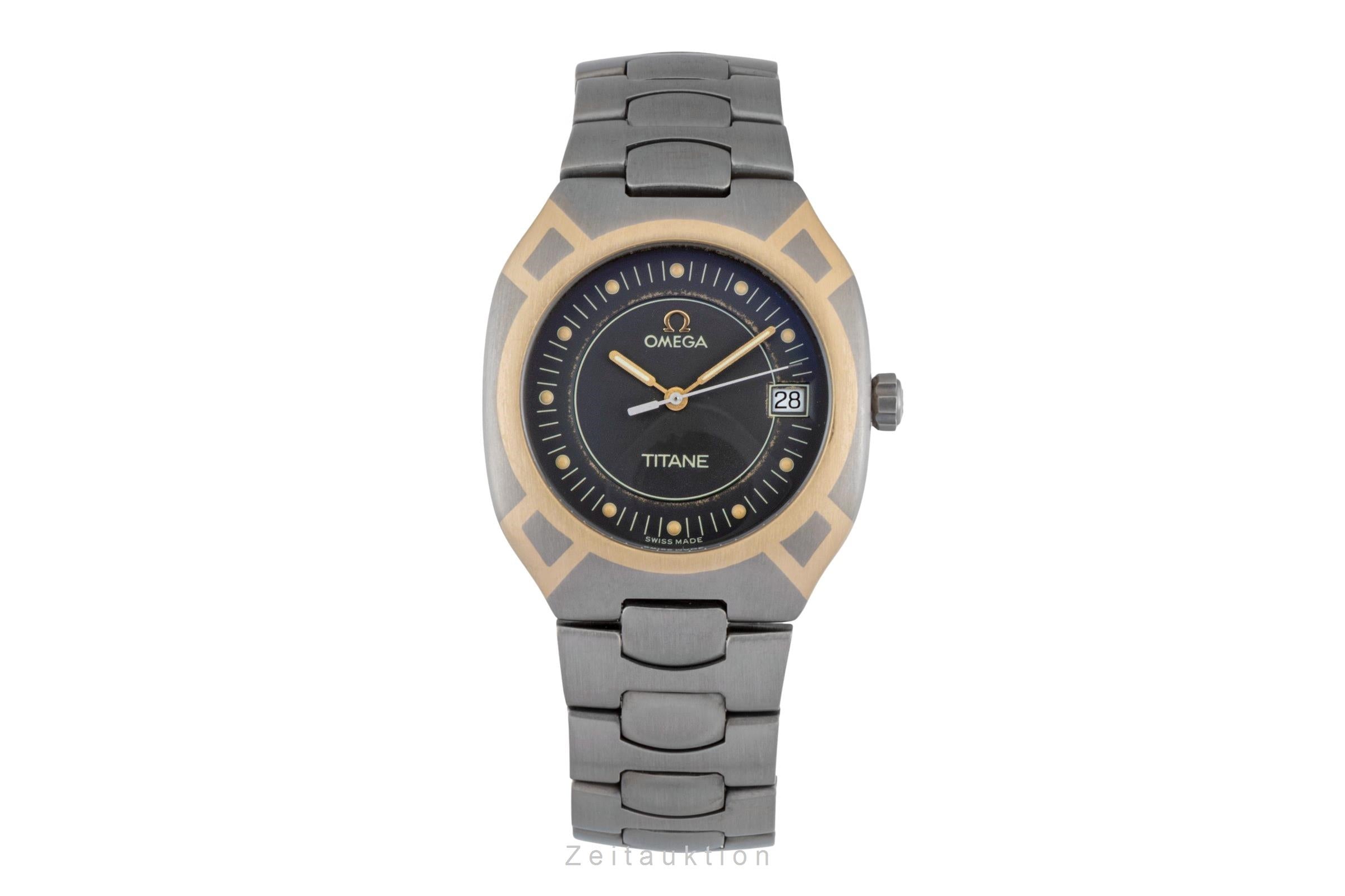 Omega Seamaster titanio / oro cuarzo reloj para caballeros 5814.40.00  [2600813]