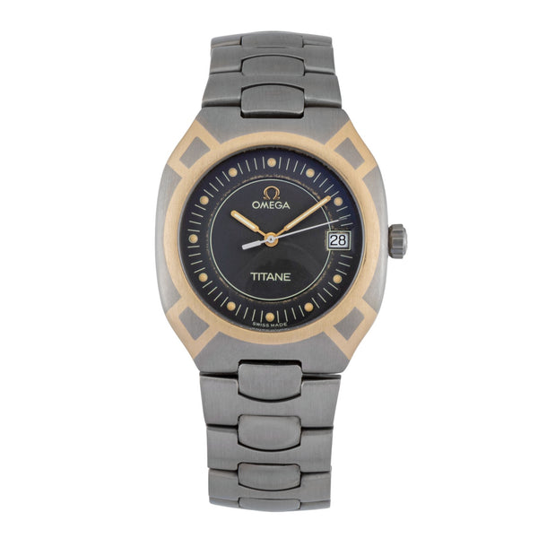 Omega Seamaster titanio / oro cuarzo reloj para caballeros 5814.40.00  [2600813]