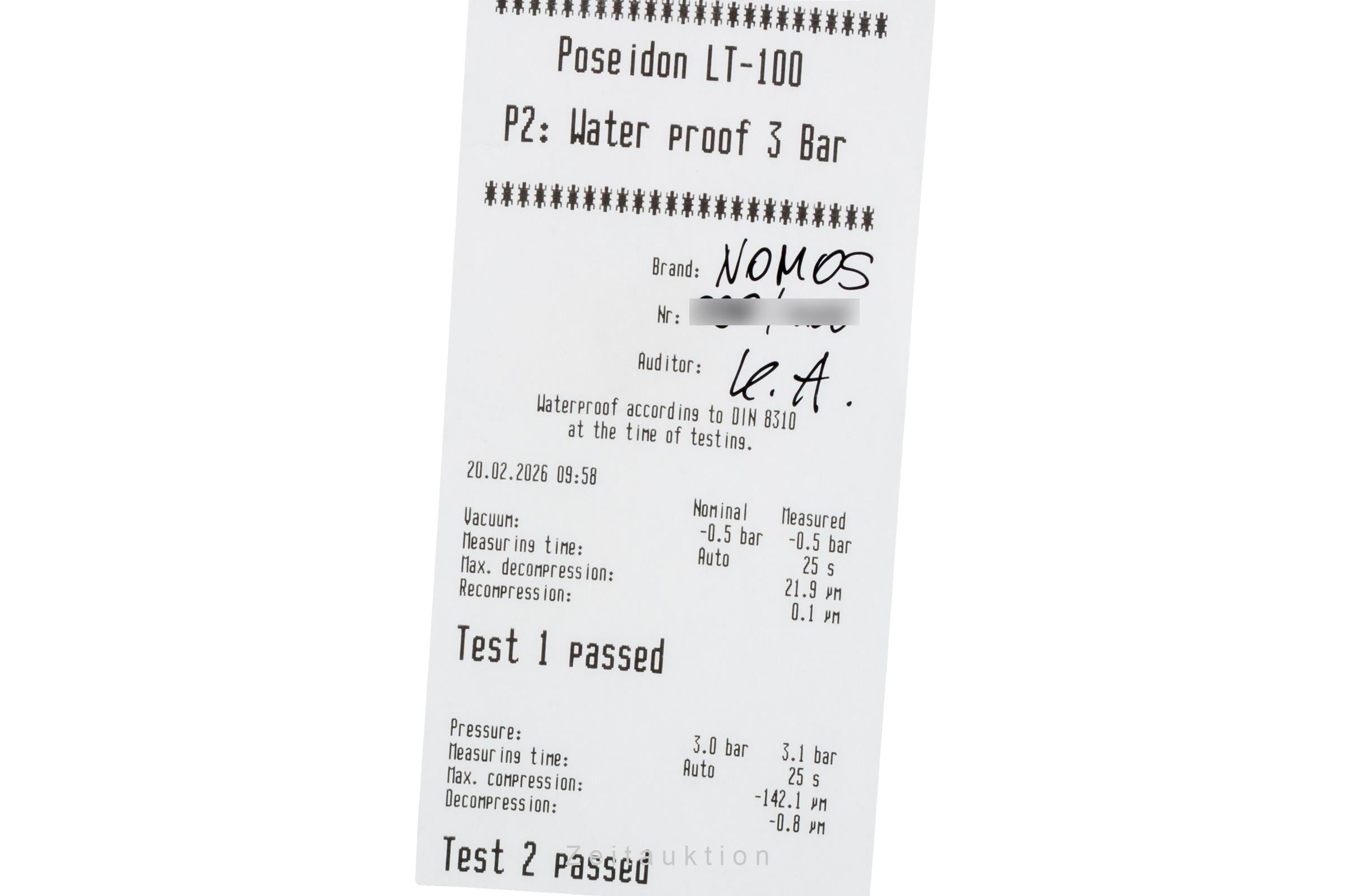 Nomos Tangente acciaio carica manuale orologio da uomo Tangente Tankwart Limited  [2600815]