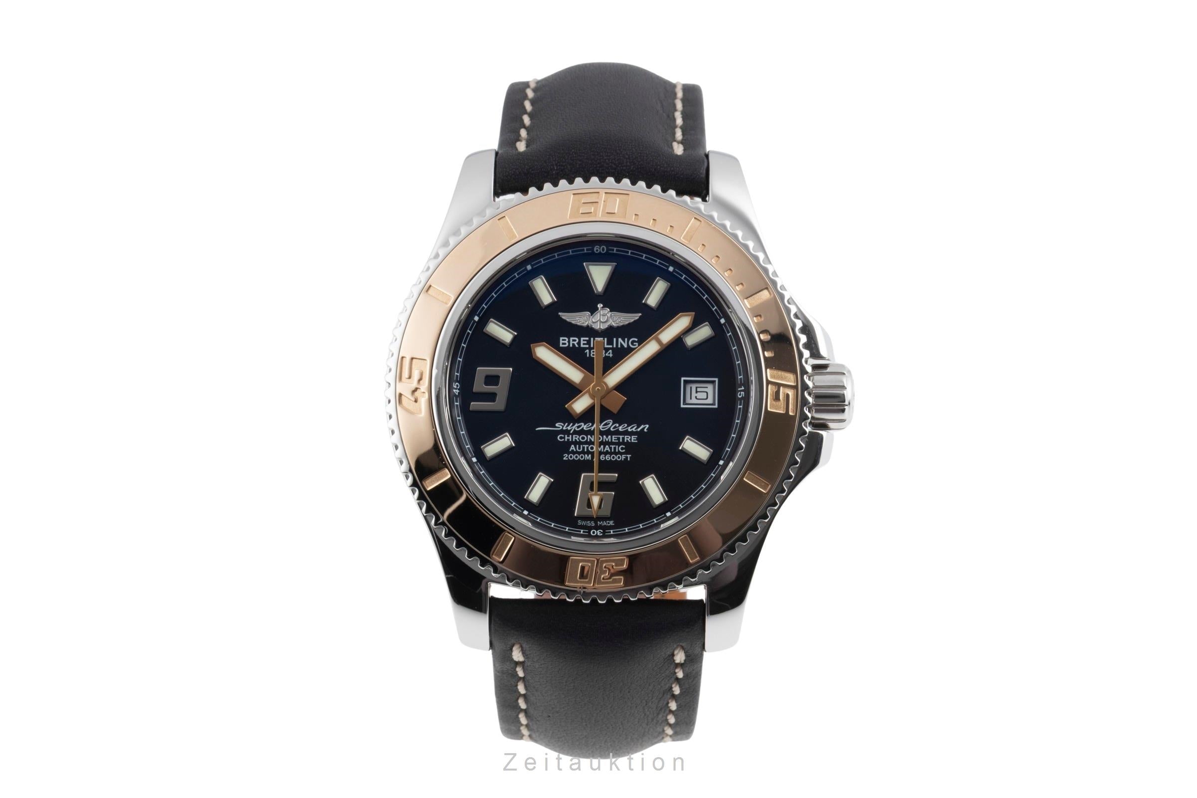 Breitling Superocean 44 Stahl / Gold Automatik Datum Ref. C1739112/BA77 B&P [2600816]