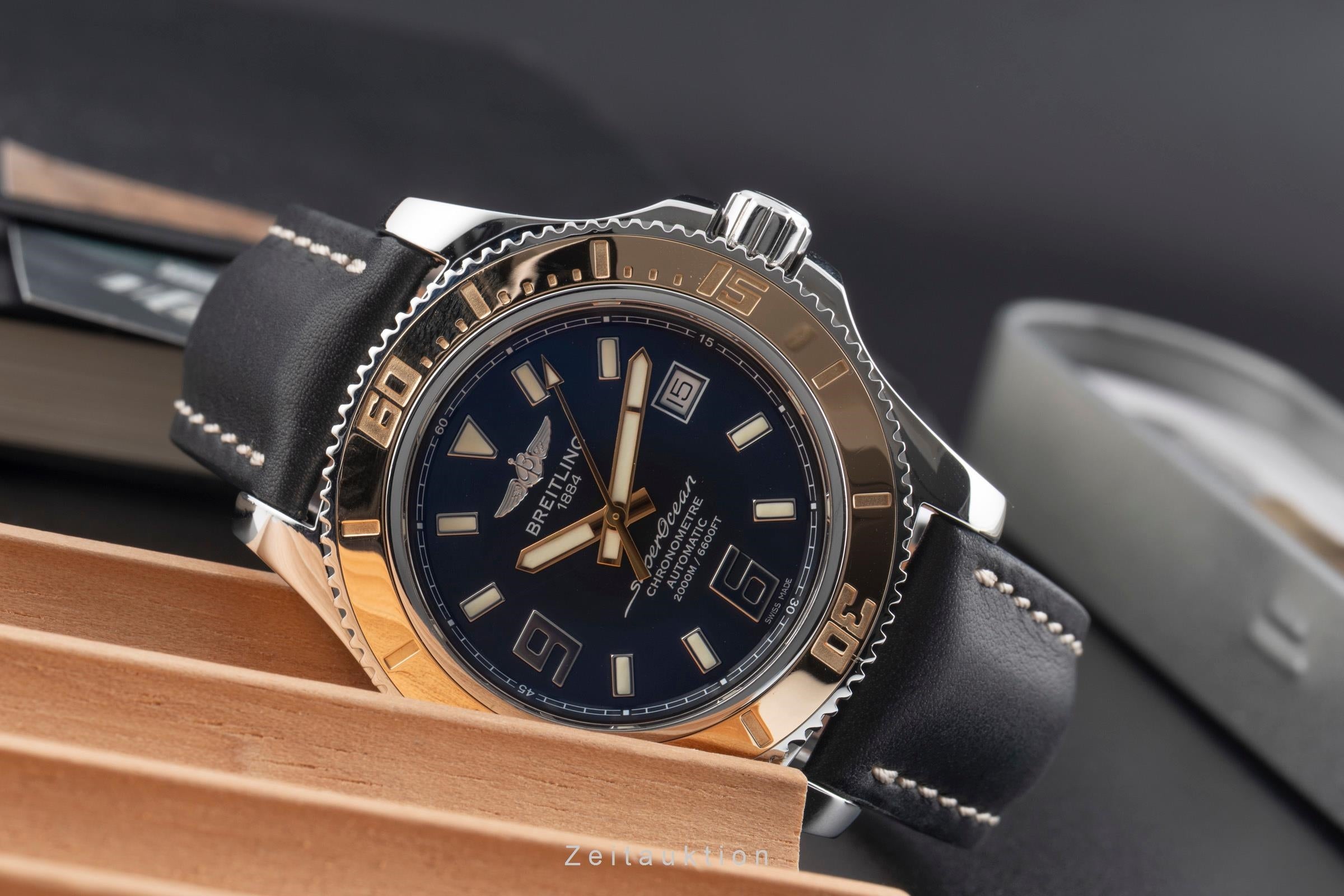 Breitling Superocean 44 Stahl / Gold Automatik Datum Ref. C1739112/BA77 B&P [2600816]