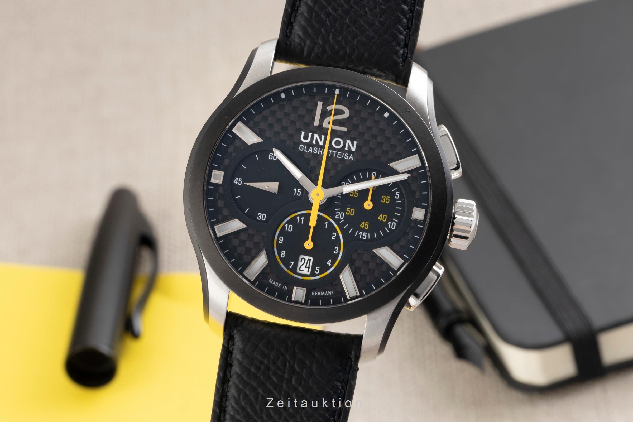 Union Glashütte Belisar Chronograph Automatik Stahl Herrenuhr Ref. D002.627A  [2600817]