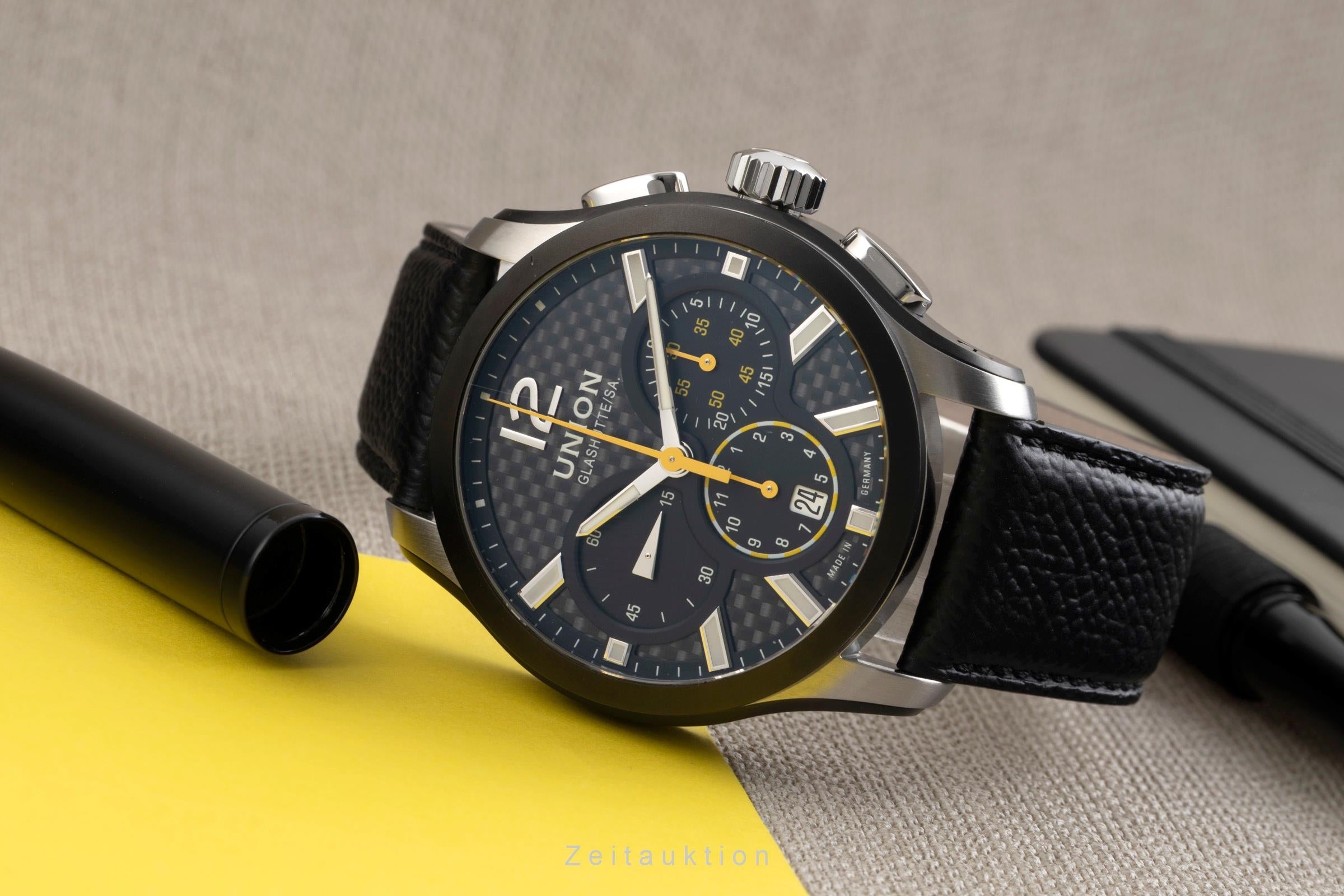 Union Glashütte Belisar Chronograph Automatik Stahl Herrenuhr Ref. D002.627A  [2600817]