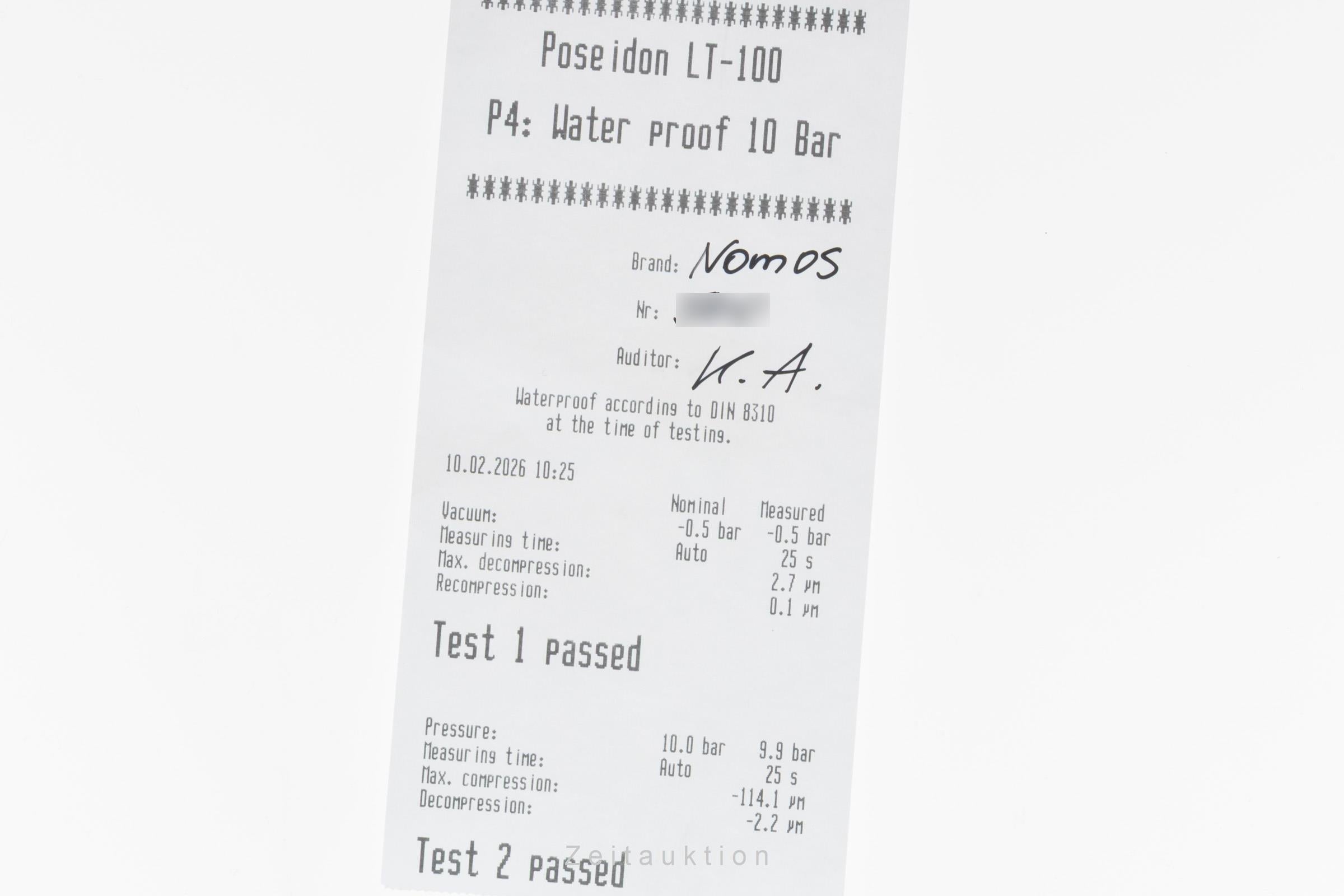 Nomos Ahoi acier automatique montre pour hommes 526 LP: 4020EUR  [2600819]