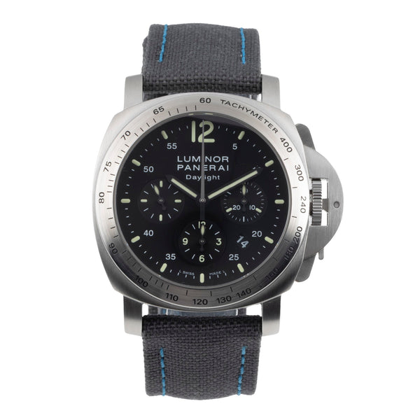 Panerai Luminor Chrono Daylight chronograph steel automatic men's watch PAM00250  [2600822]
