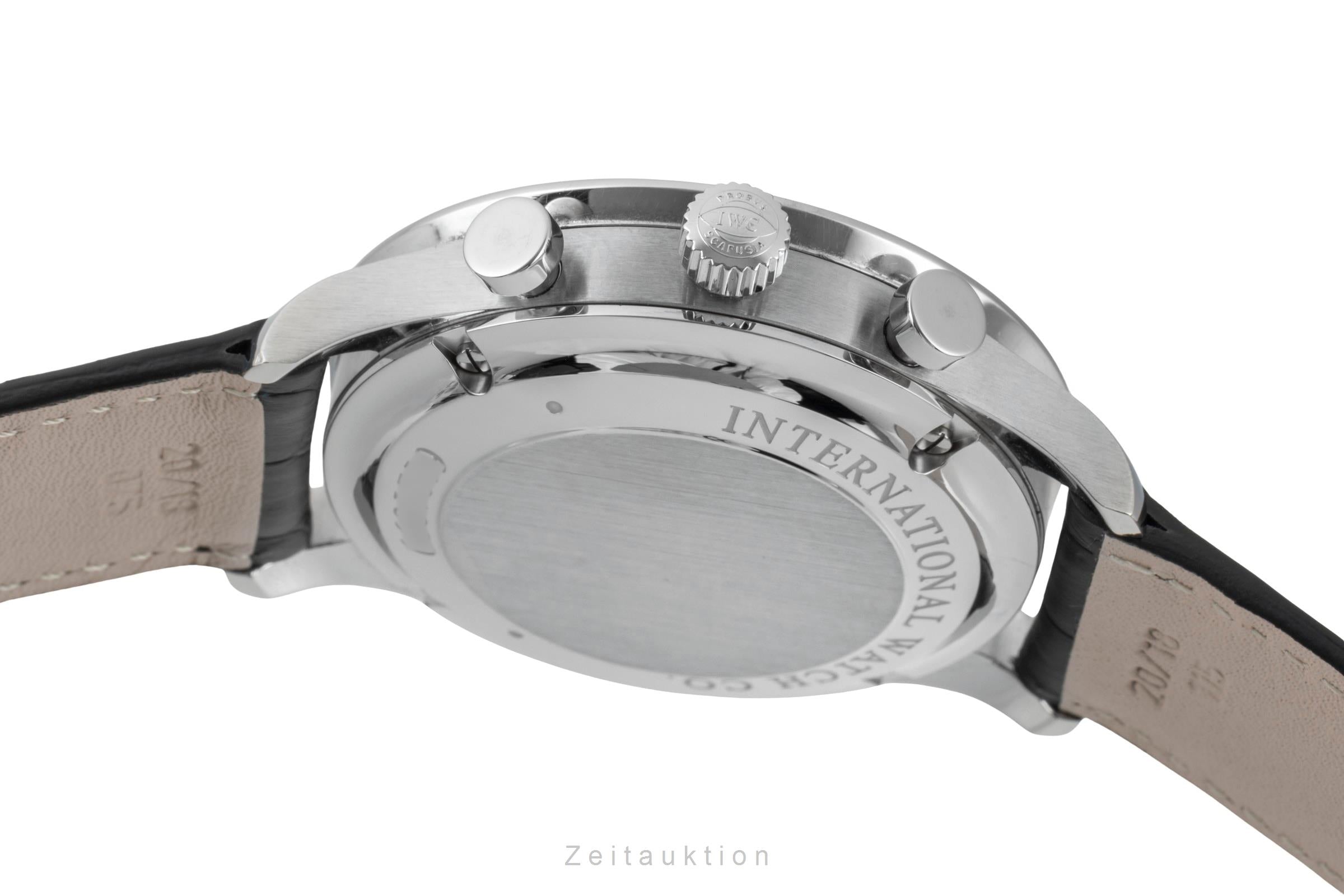 IWC Portugieser cronografo acciaio automatismo orologio da uomo IW371447 LP: 9100EUR  [2600823]