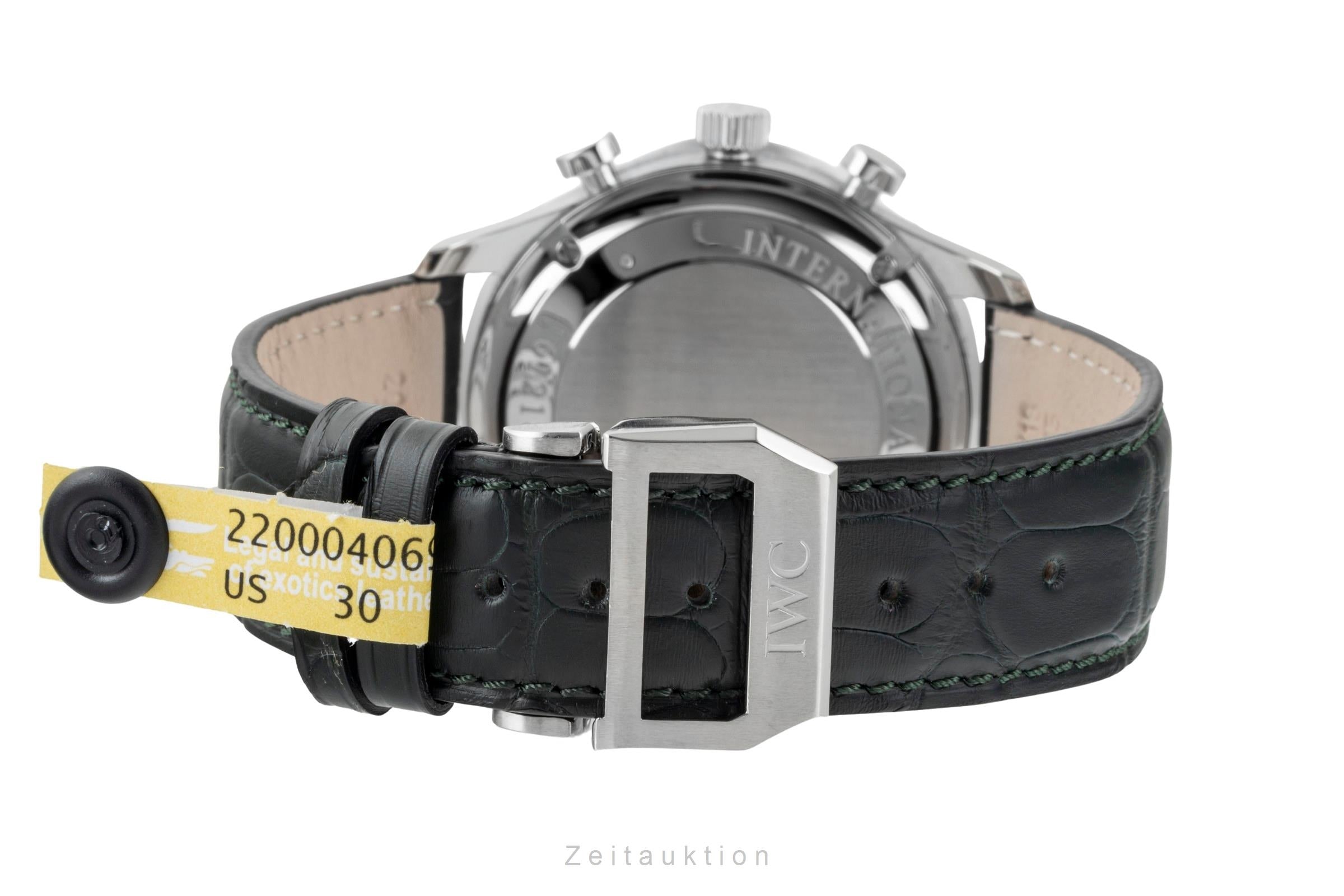 IWC Portugieser cronografo acciaio automatismo orologio da uomo IW371447 LP: 9100EUR  [2600823]