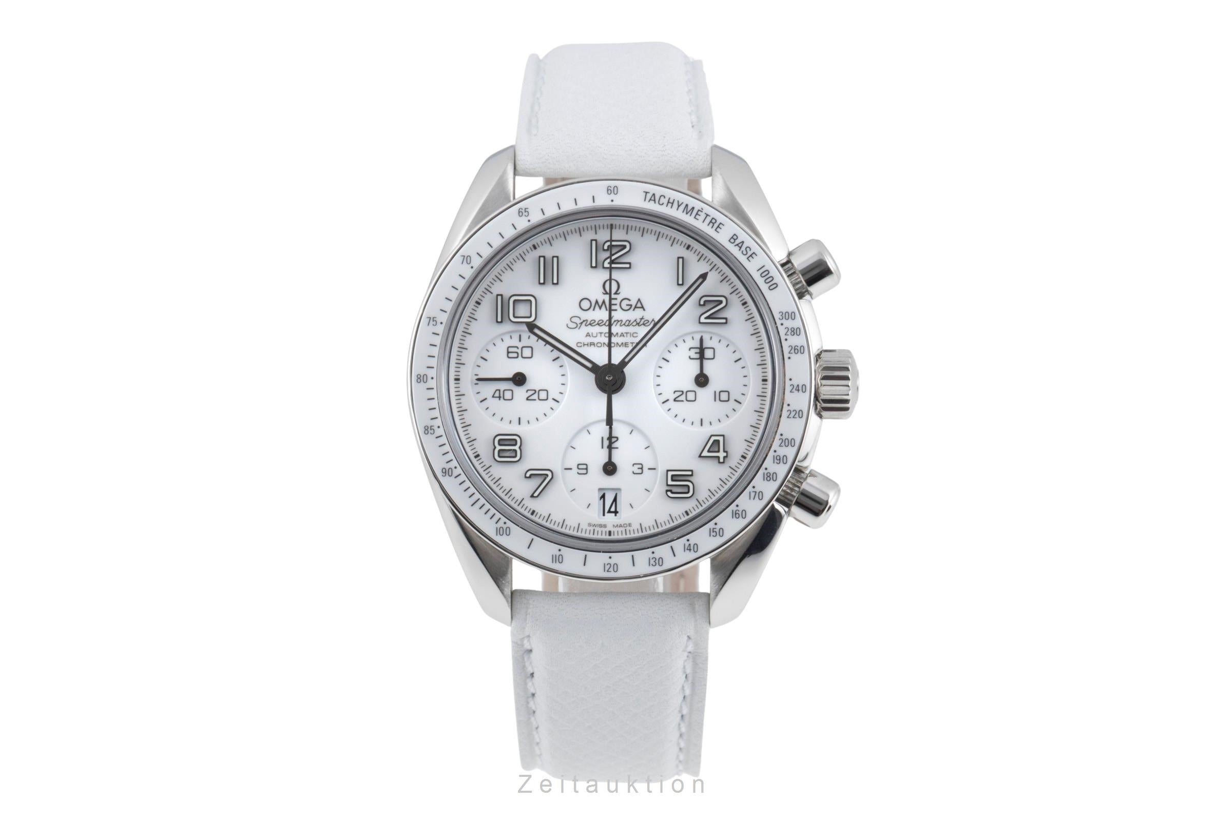 Omega Speedmaster Date chronograph steel automatic women's watch 324.33.38.40.04.001 LP: 5700EUR  [2600824]