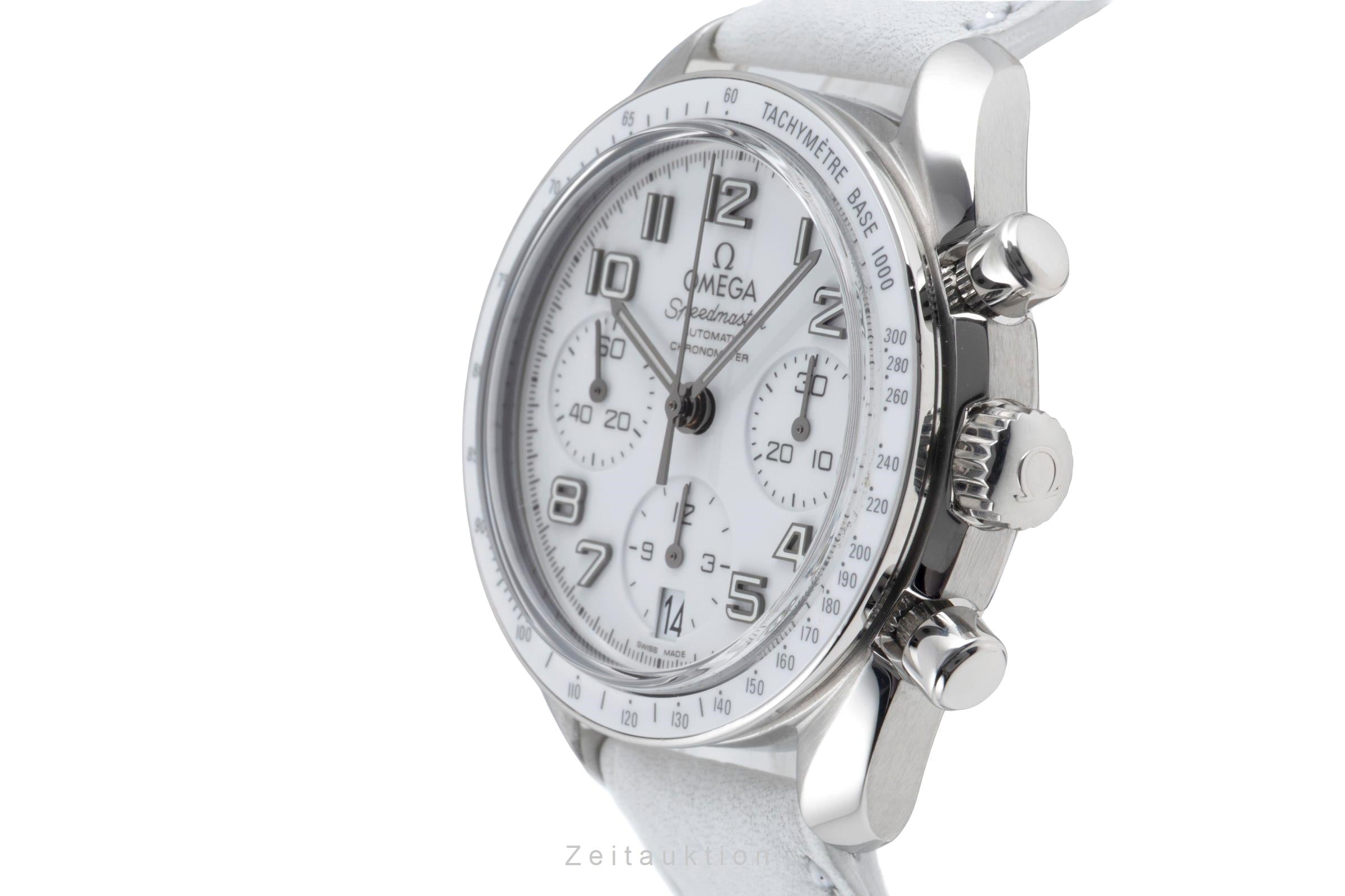 Omega Speedmaster Date chronograph steel automatic women's watch 324.33.38.40.04.001 LP: 5700EUR  [2600824]