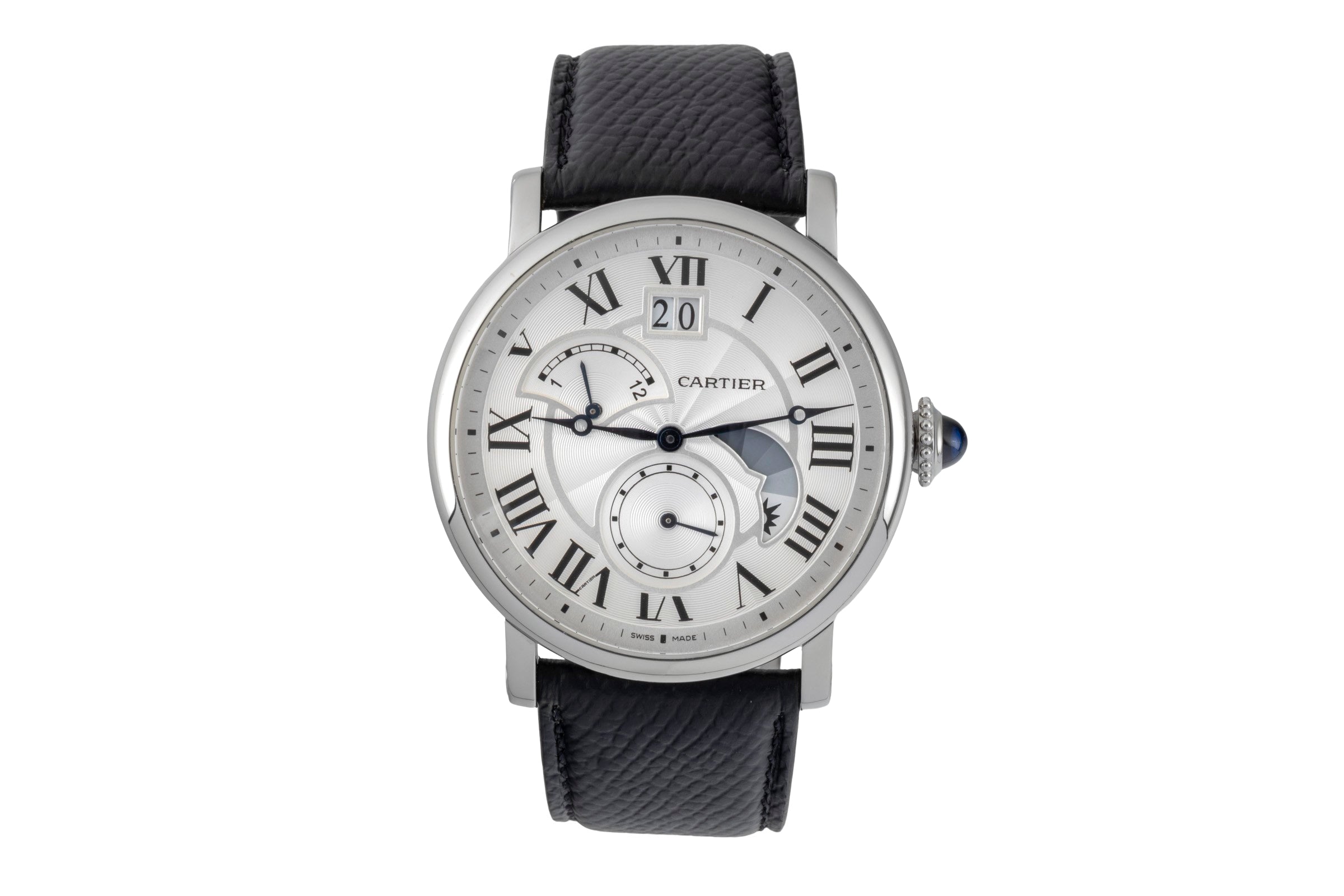 Cartier Rotonde de Cartier Grossdatum Retrograde 2. Zeitzone W1556368 Papiere [2600825]